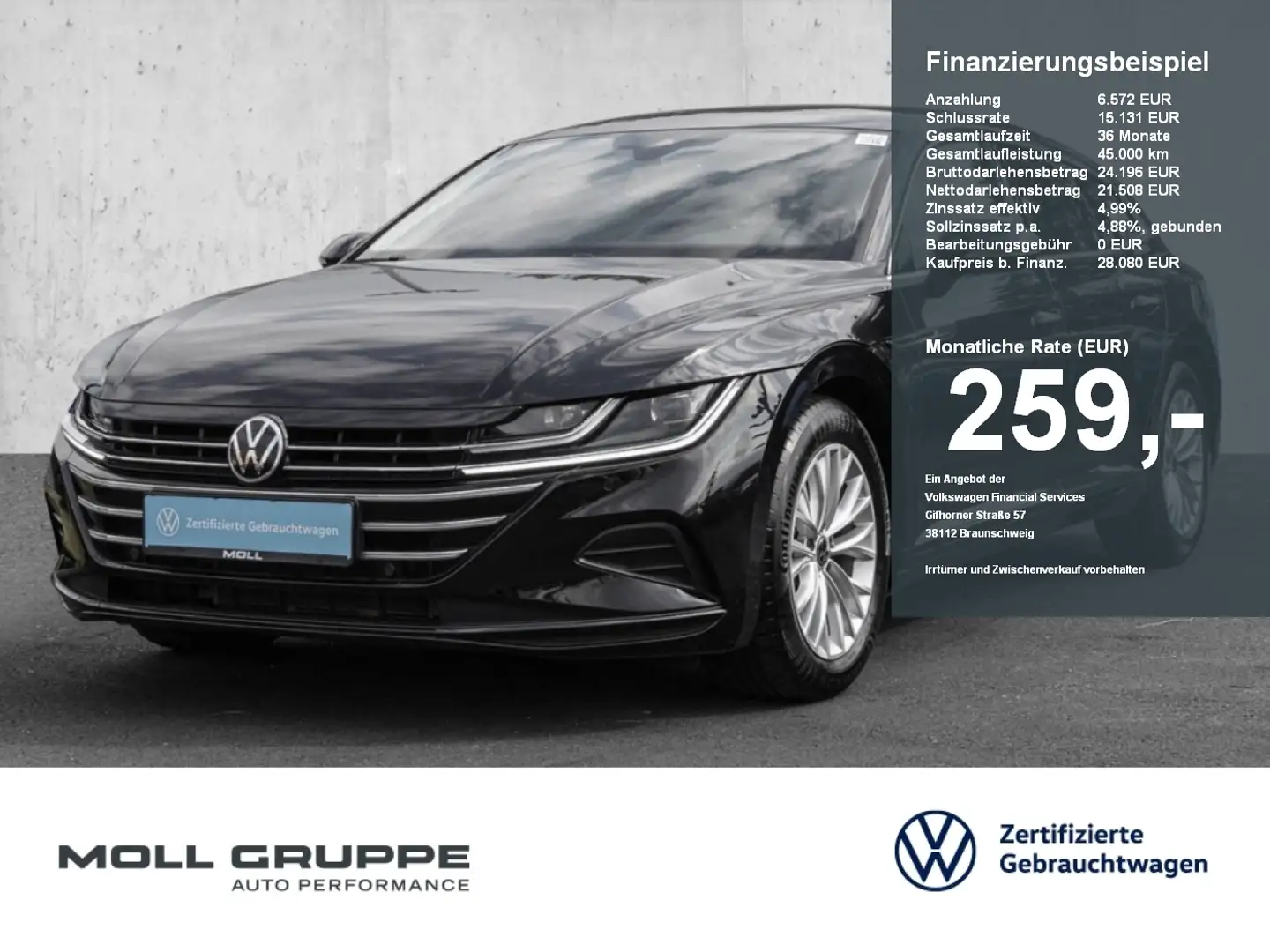 Volkswagen Arteon Shooting Brake NAVI LED ACC Czarny - 1