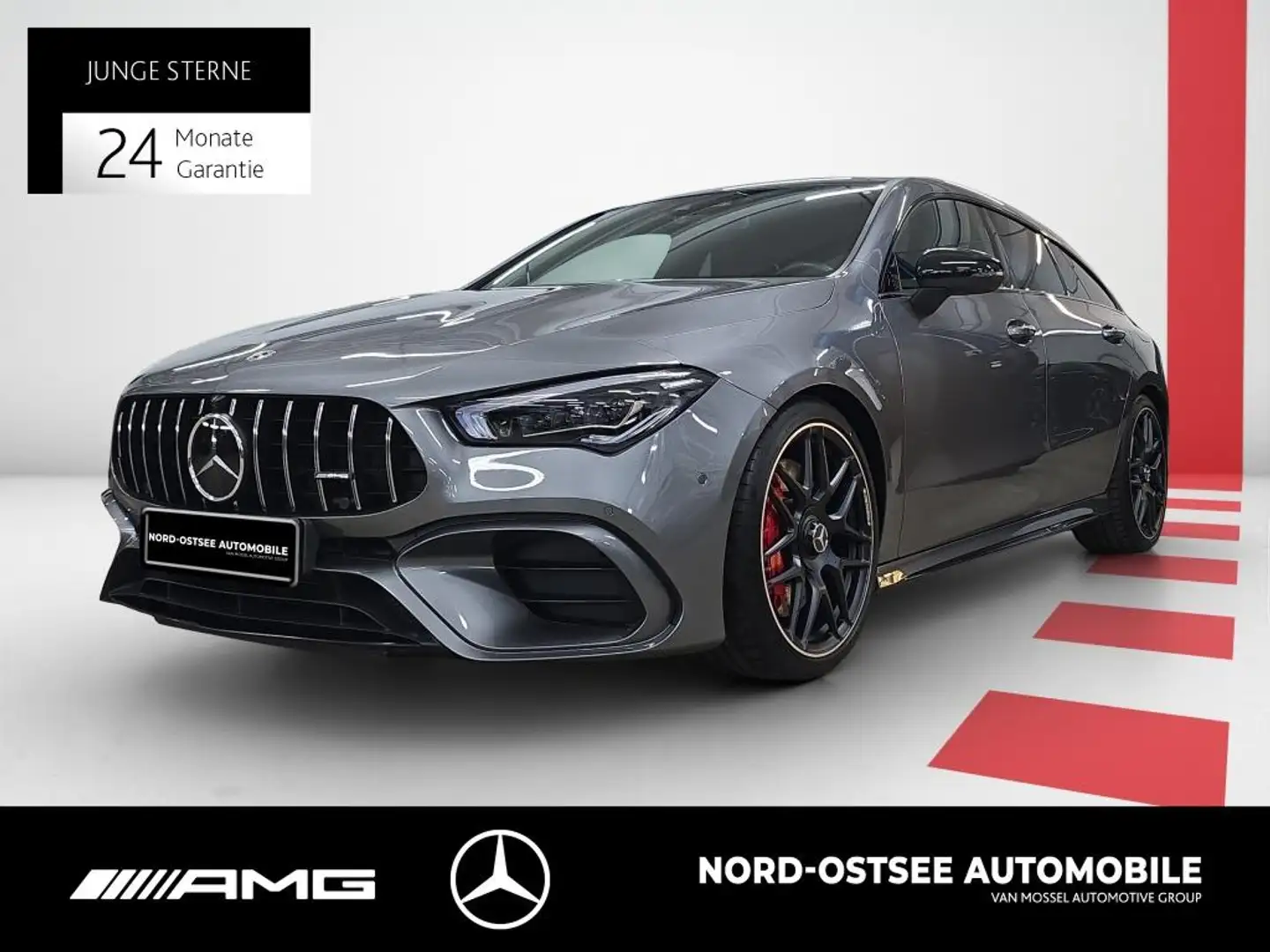 Mercedes-Benz CLA 45 AMG S SB 4M+ DRIVERS P. PANO BURMESTER Gris - 1