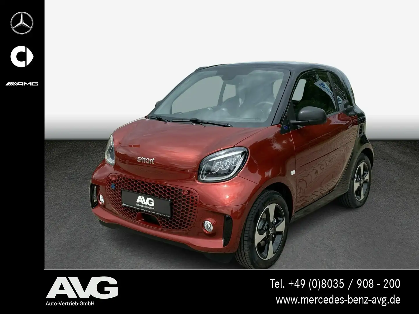 smart forTwo smart EQ fortwo LED Pano Exclusiv DAB 22 kW RDK Rouge - 1