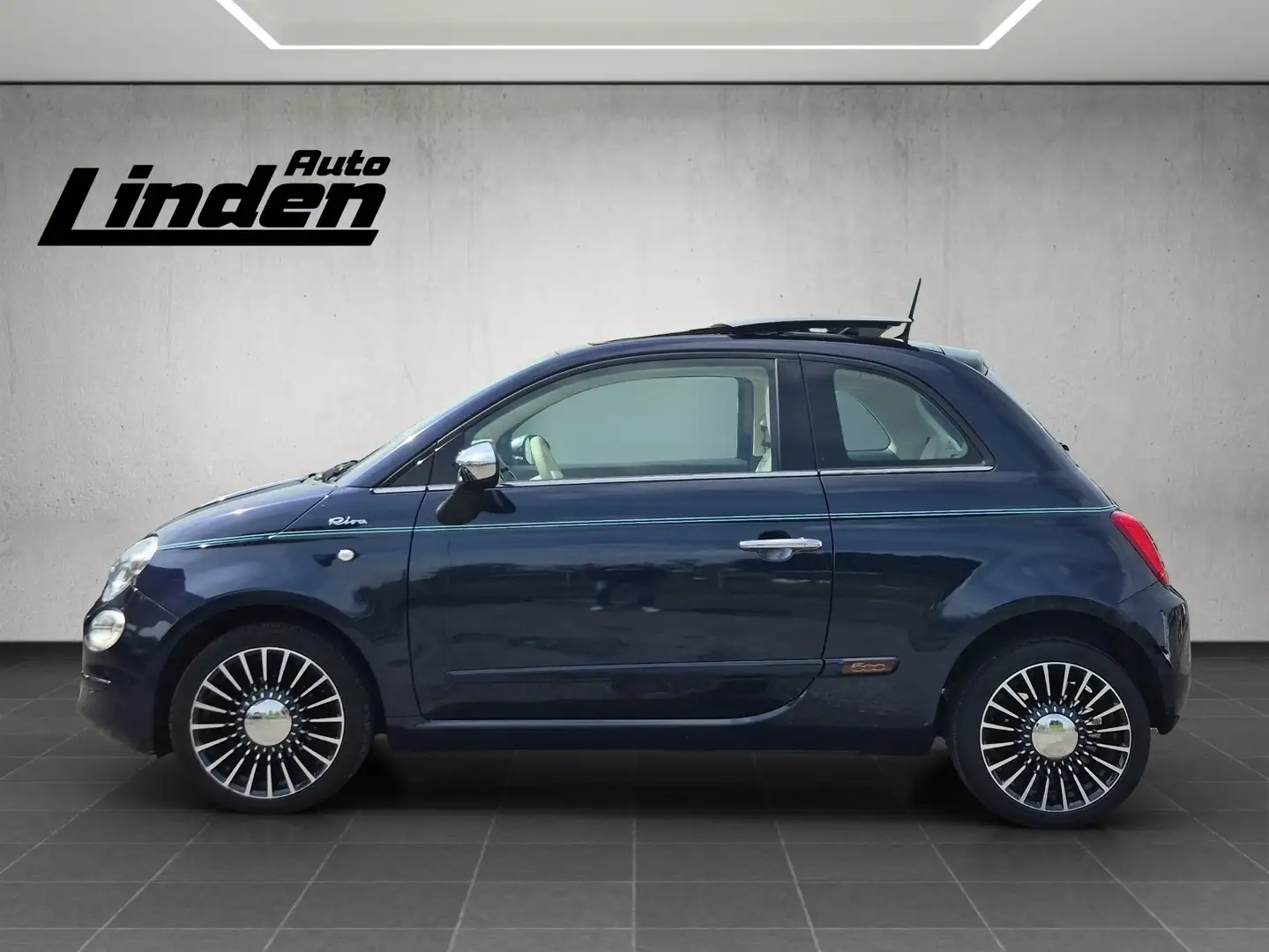 Fiat 500 RIVA Pano/Schiebedach Leder Klima PDC Azul - 2