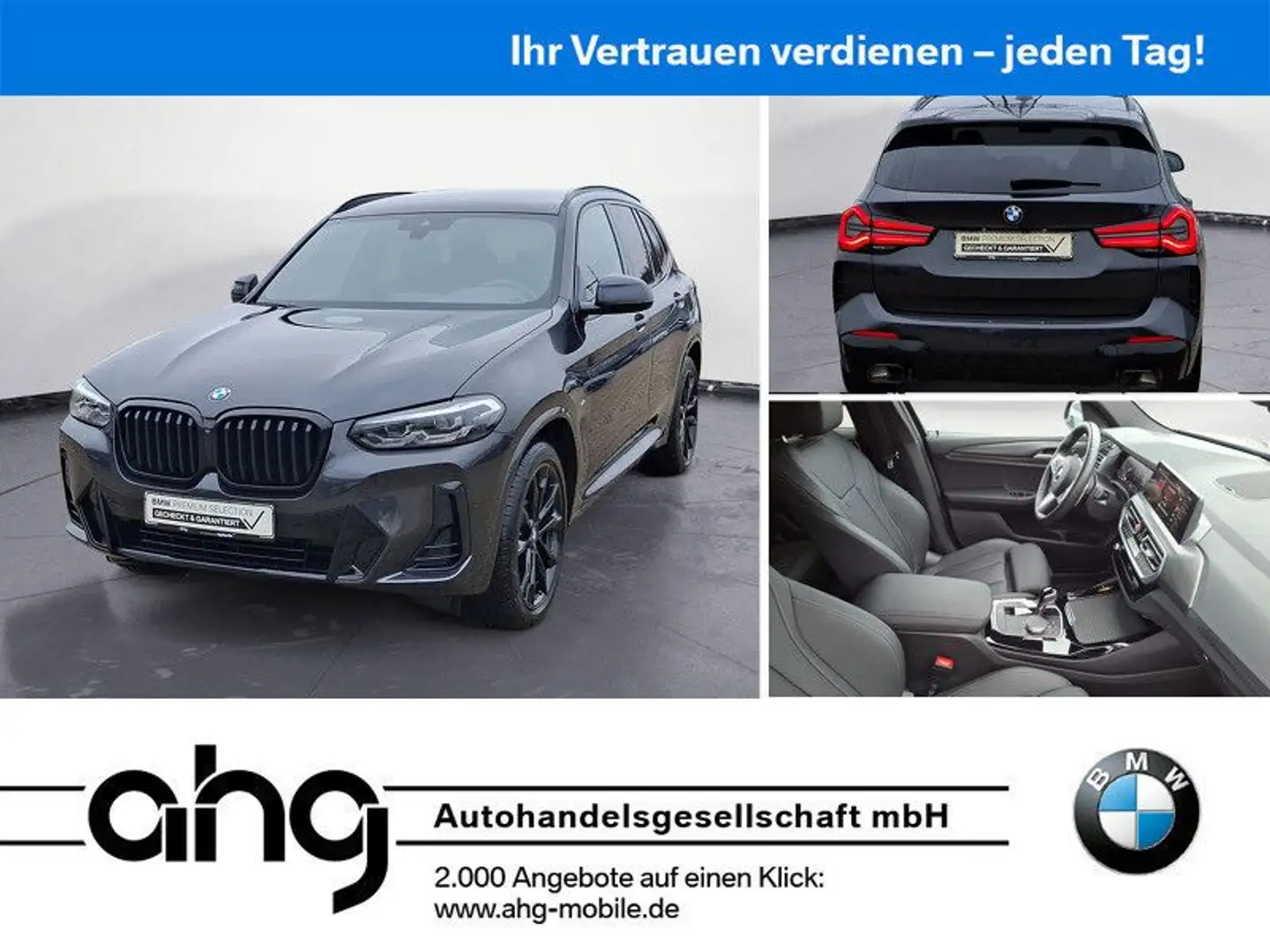 BMW X3 xDrive20d AT M Sportpaket Klimaaut. Grijs - 1