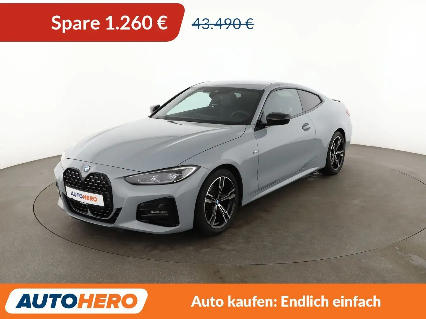 BMW 420 420i M Sport Aut.*NAVI*LED*CAM*PDC*SHZ* Grau - 1