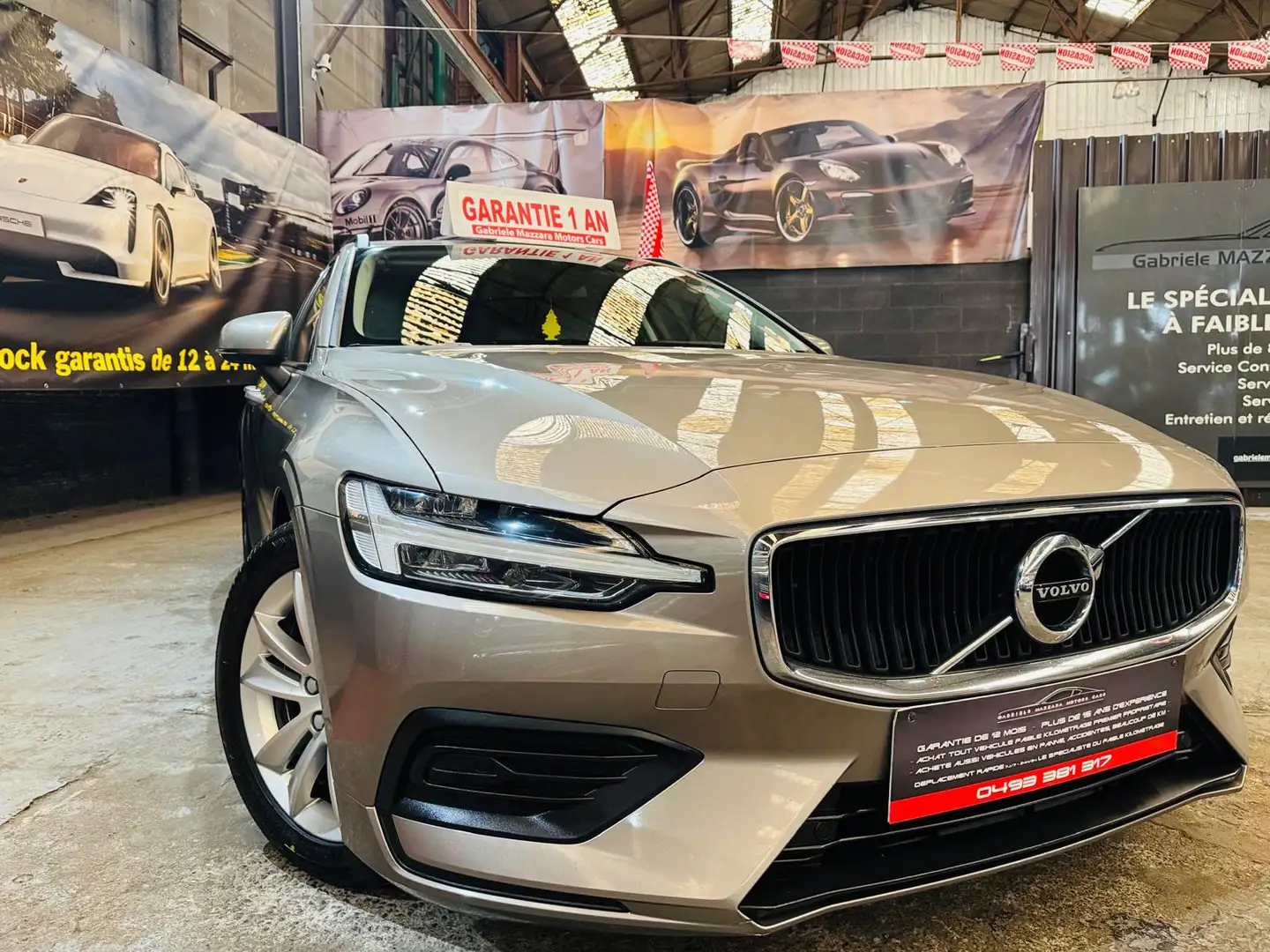 Volvo V60 V60 2.0D3 Geartronic Airco cuir GPS Cockpit LED Beige - 2