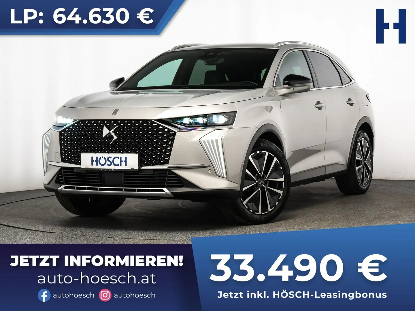 DS Automobiles DS 7 Crossback E-Tense 4x4 300 Rivoli TRAUMPREIS -48% Grau - 1