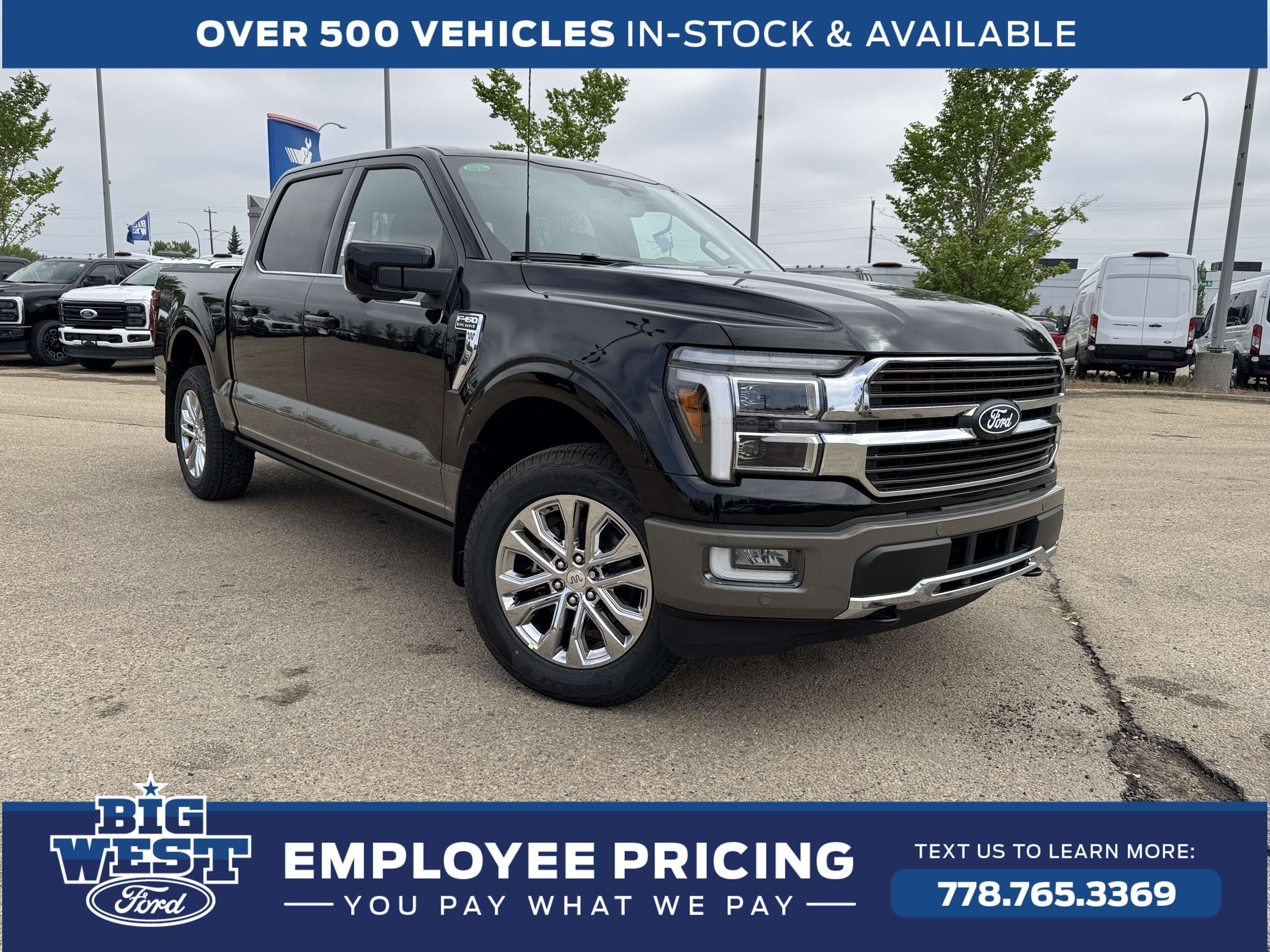 Black 2026 Ford F-150 Pickup Truck Four-Wheel Drive Automatic
