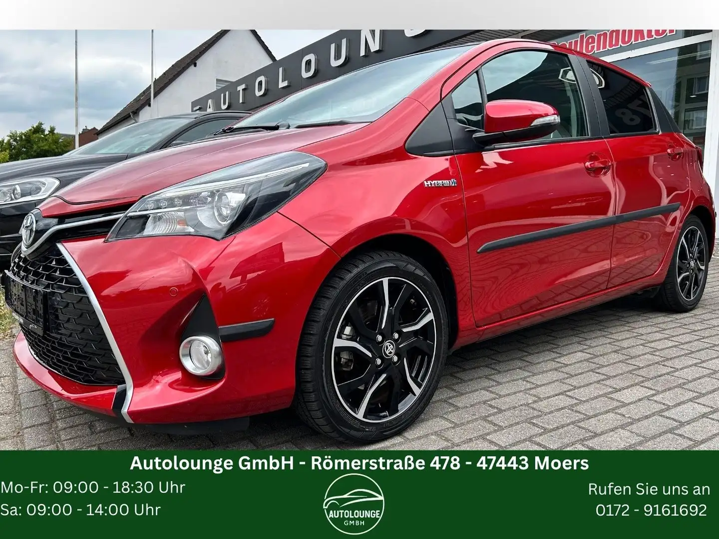 Toyota Yaris Lounge Hybrid*Navi*R-Cam*Pano*DAB Rouge - 1