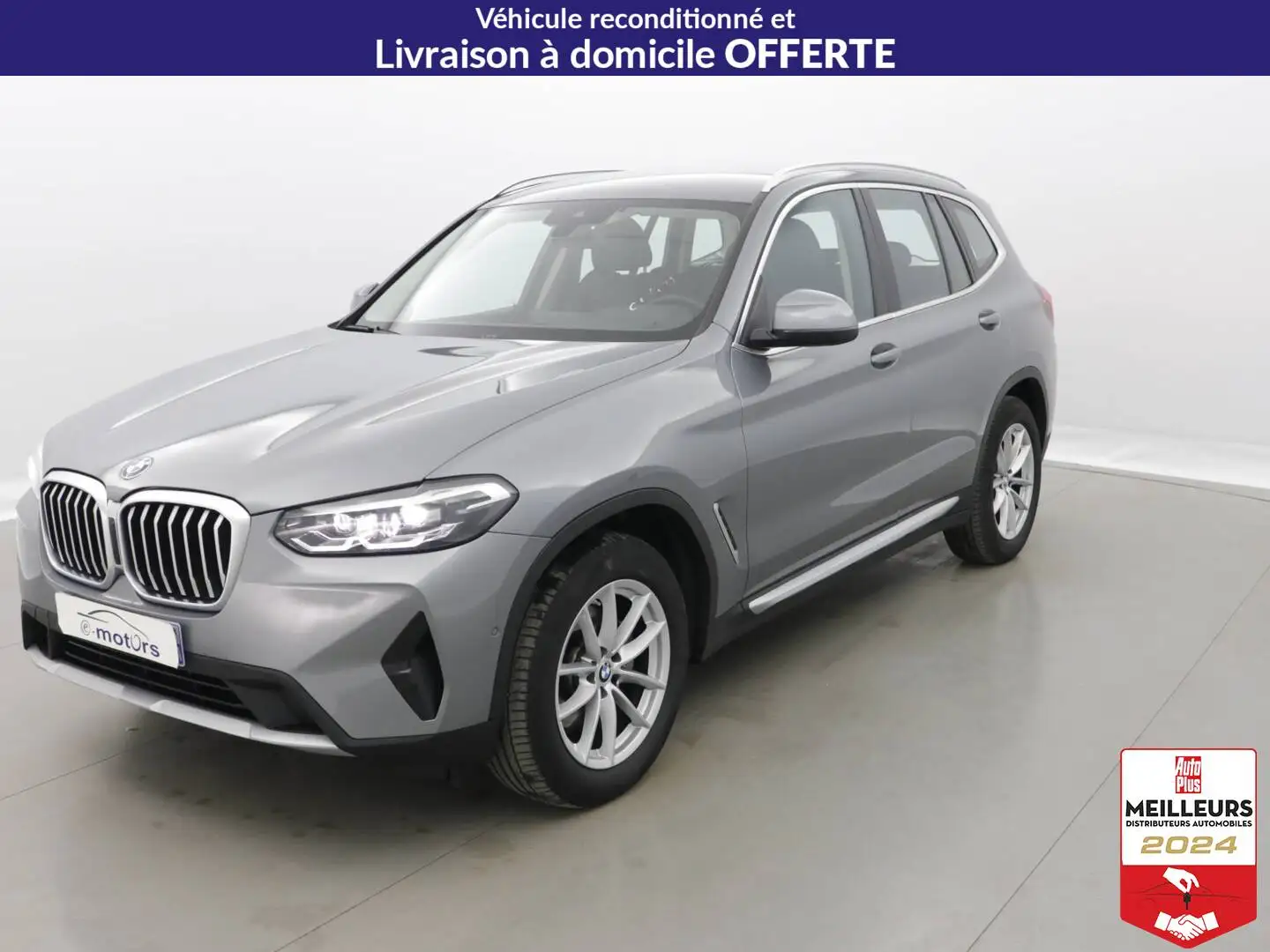 BMW X3 X3 sDrive 18d 150 BVA8 xLine +Cuir +GPS Blanc - 1