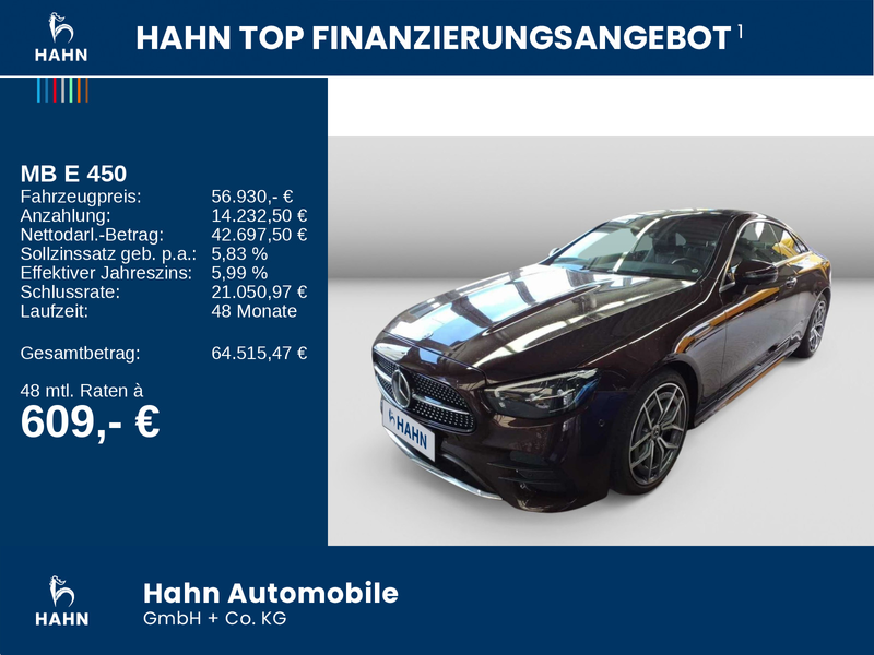 Mercedes-Benz E 450 AMG Line 4Matic Standh Pano HUD MagicVisio — photo 2