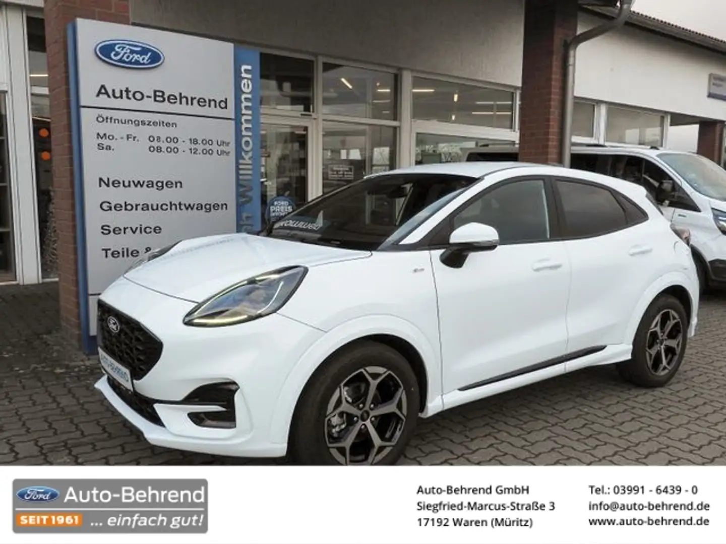 Ford Puma ST-Line Automatik Navi Kamera 60 Mo Blanc - 1