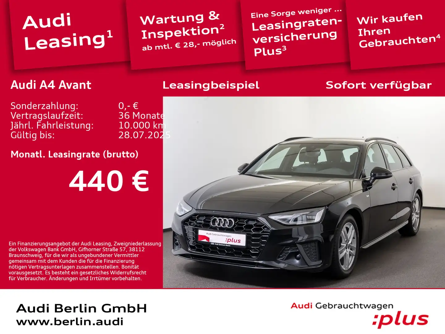 Audi A4 S line 40 TDI qu. S tr. PDC RFK NAVI Schwarz - 1
