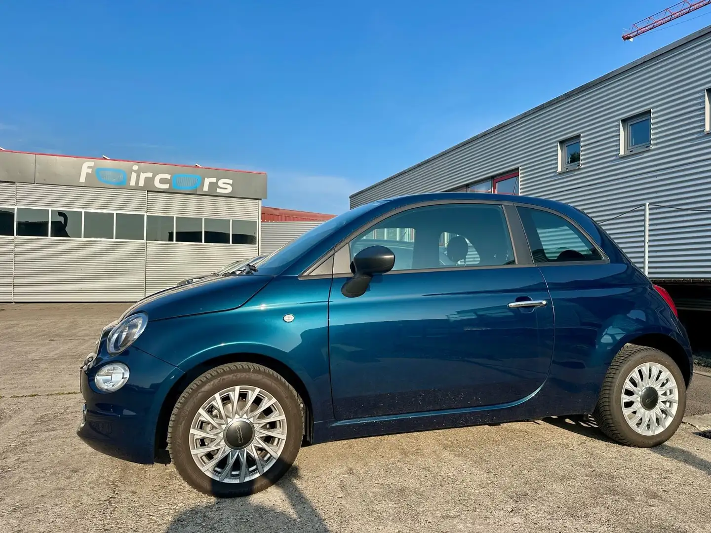 Fiat 500 *ParkAss*Apple*Android*Metallic*Alu*MFL Blau - 1