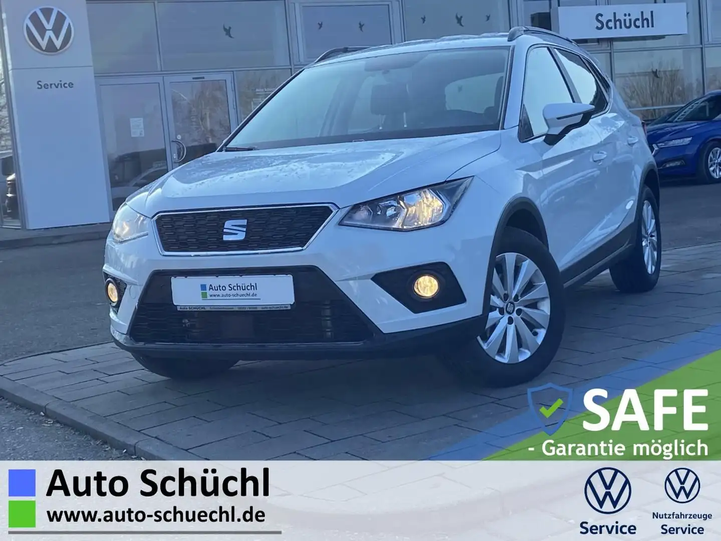 SEAT Arona 1.6 TDI STYLE NAVI+FULL-LINK+SHZ+DAB+PDC+1 Weiß - 1
