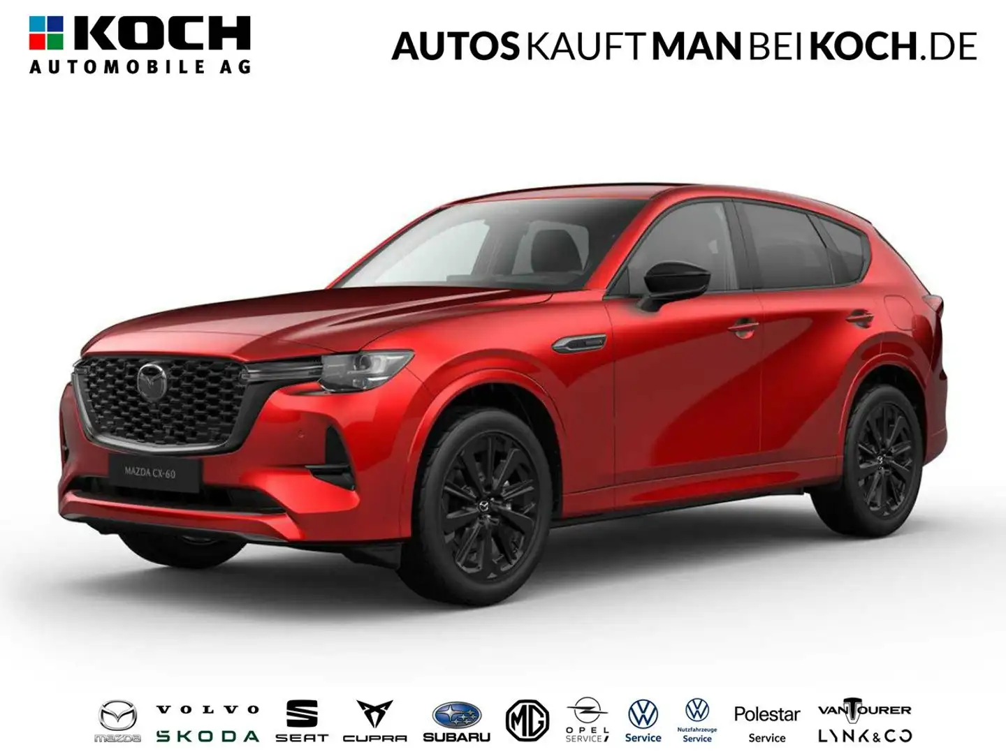 Mazda CX-60 e-SKYACTIV-D 254 M HYBRID AWD HOMURA PANO Rot - 1