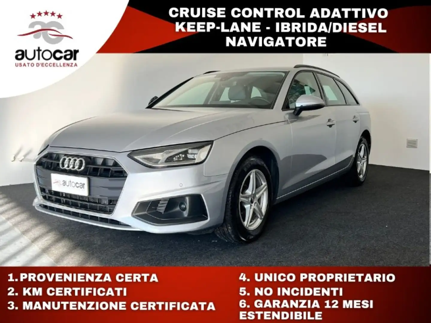 Audi A4 Avant 35 TDI/163 CV S tronic Business Zilver - 1