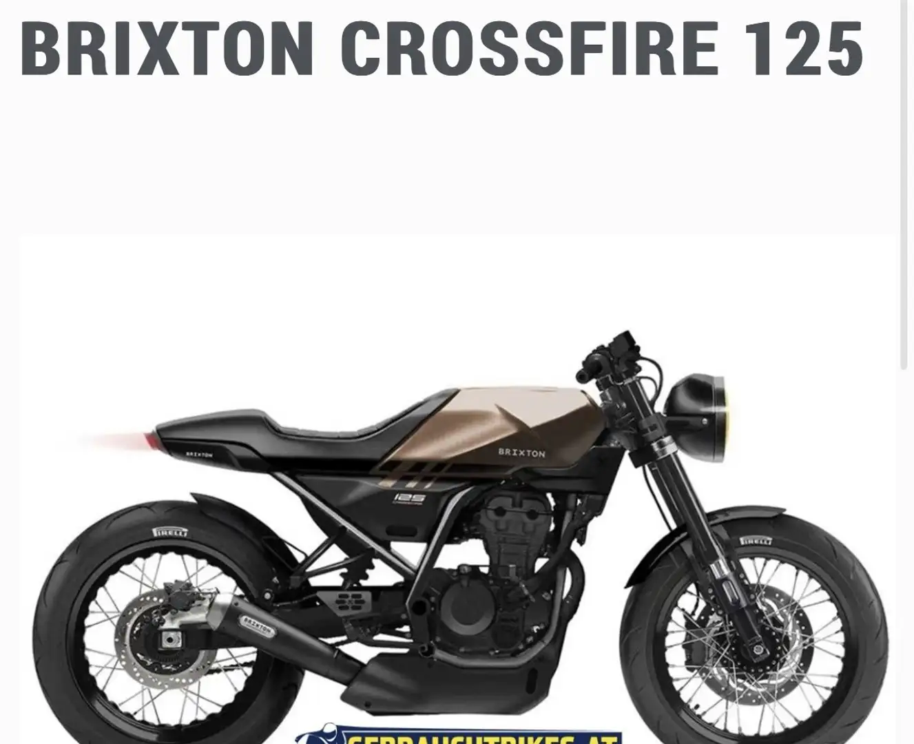 Brixton Crossfire 125 BXC 125 Bronce - 1