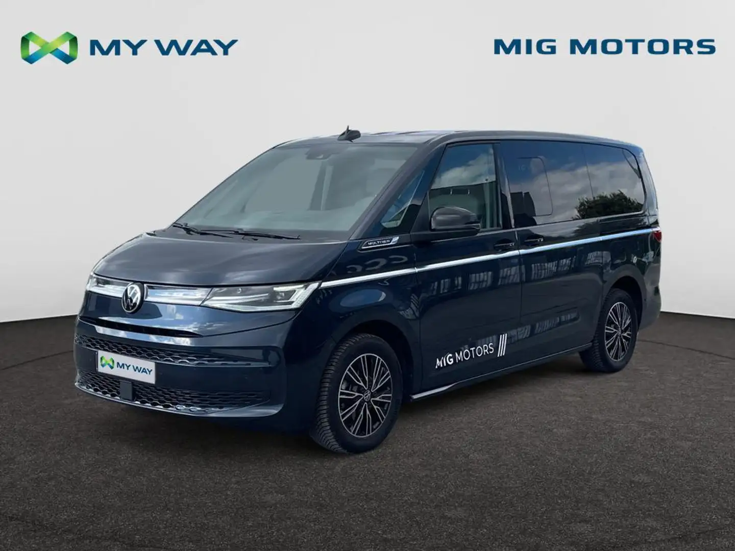 Volkswagen T7 Multivan DOUBLE CABINE - LICHTE VRACHT /// 2.0l TDI 150 pk  Blauw - 1