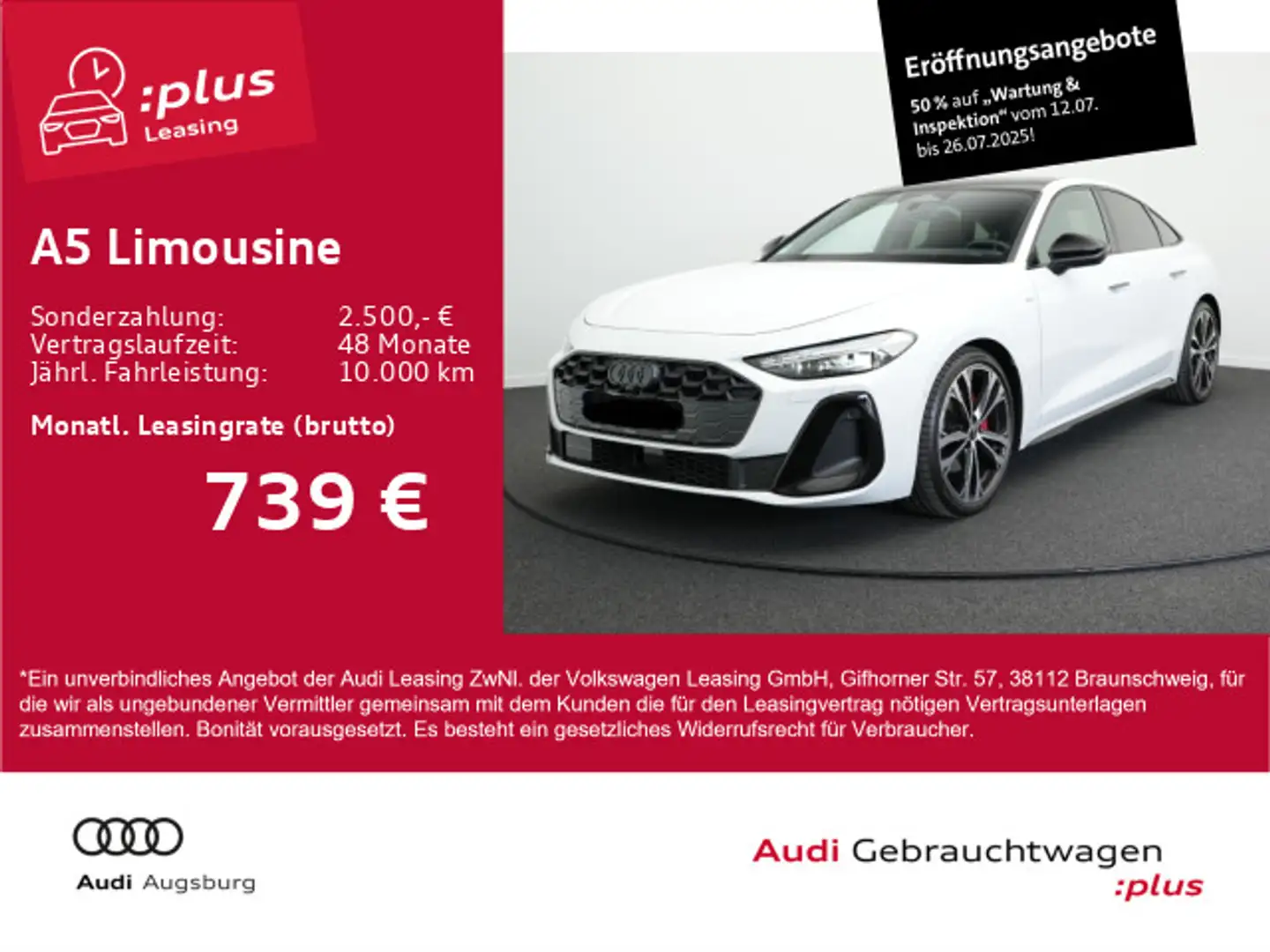 Audi A5 TFSI qu. *2x S line*StdHz*PANO*20"* Weiß - 1
