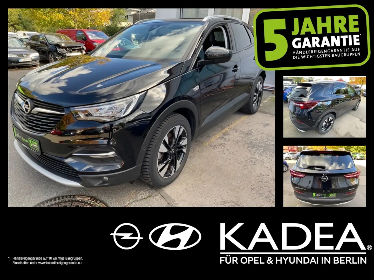 Opel Grandland 1.2 360°Kam,ParkAss,Wi-Pkt,KlimaA,Navi Nero - 1