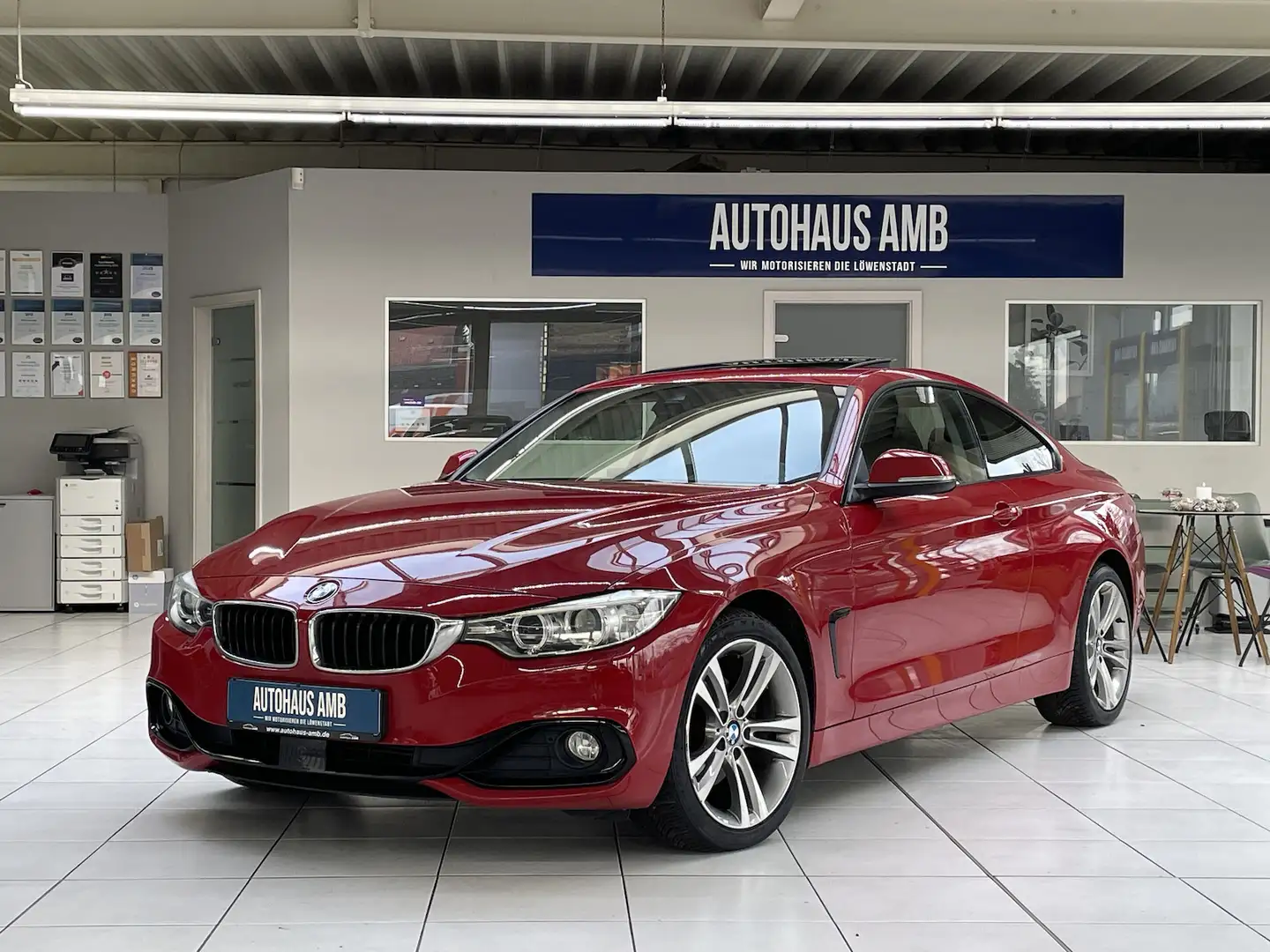 BMW 420 420d xDrive Aut.Sport-Line Schiebed. H&K ACC Rot - 1