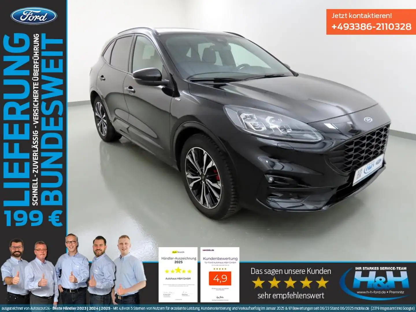 Ford Kuga 1.5 EcoB ST-Line X Winter-Paket 2+LED+Kam Schwarz - 1