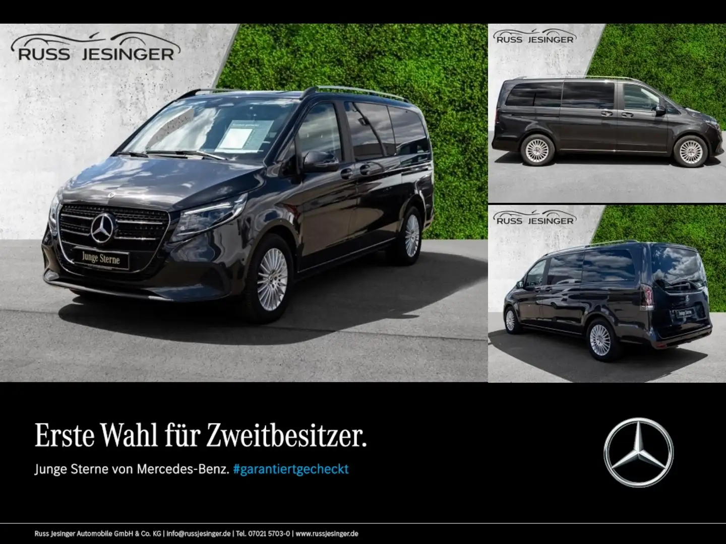Mercedes-Benz V 220 d STYLE Lang *Multibeam*AHK*8-Sitze*Standh Gris - 1