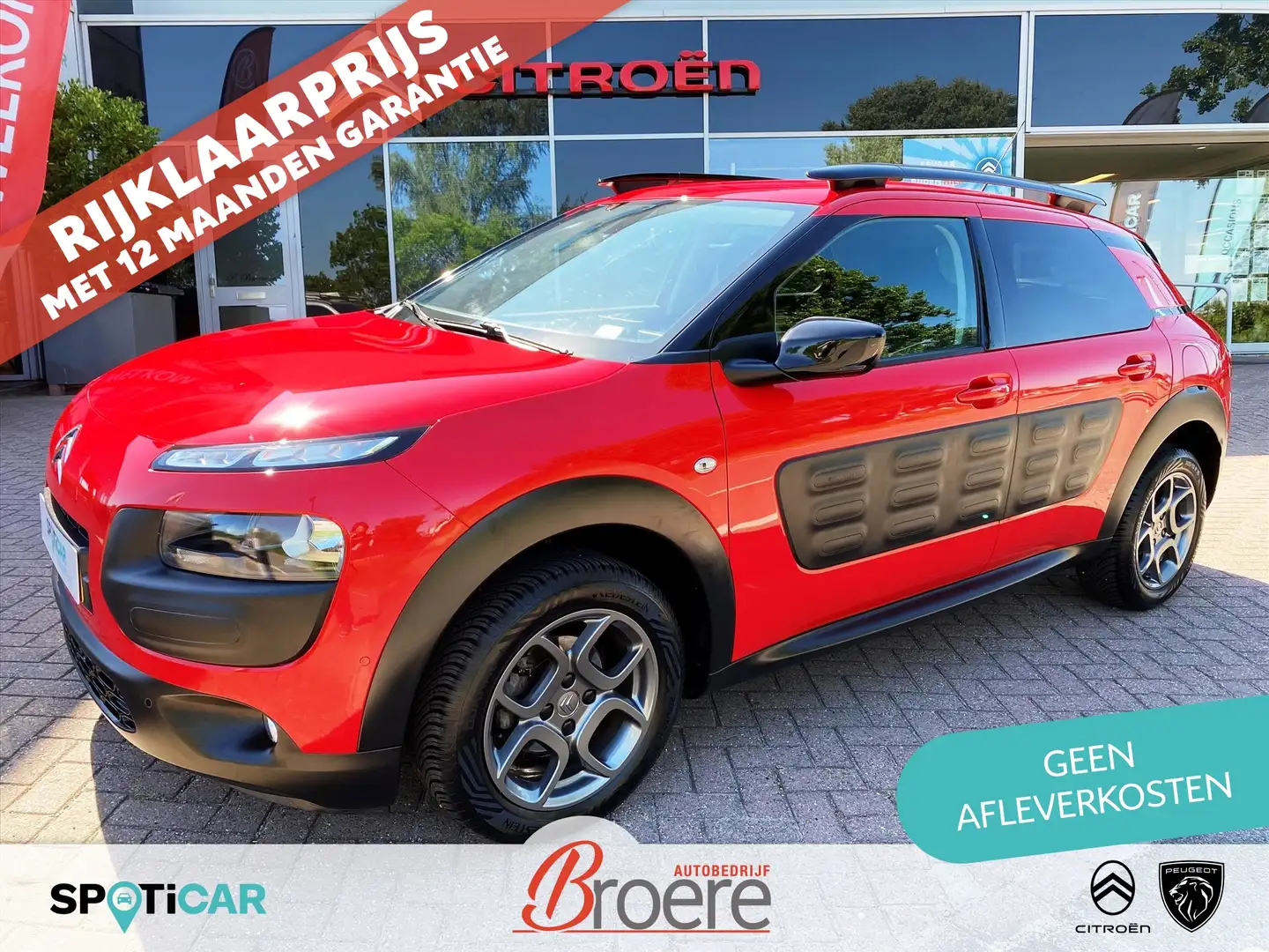 Citroen C4 Cactus 1.2 Turbo 110pk SHINE | trekhaak, navigatie, bluet Rojo - 1