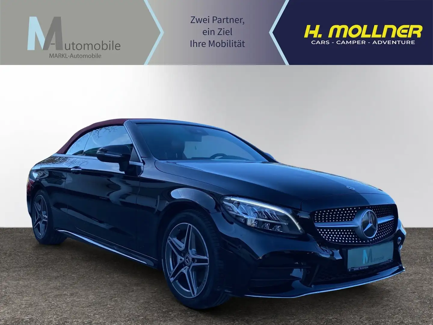 Mercedes-Benz C 220 d Cabrio AMG-Line Designo Rot Schwarz - 1