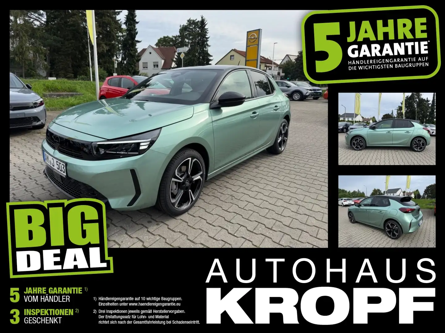 Opel Corsa F 1.2 Turbo Edition **ALU LED Sonderfarbe** Verde - 1