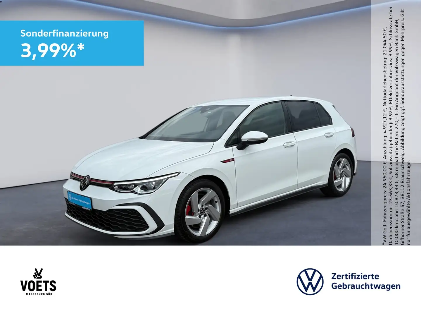 Volkswagen Golf VIII GTI DSG LED PLUS+NAVI+LEDER+ACC+KAMERA Weiß - 1