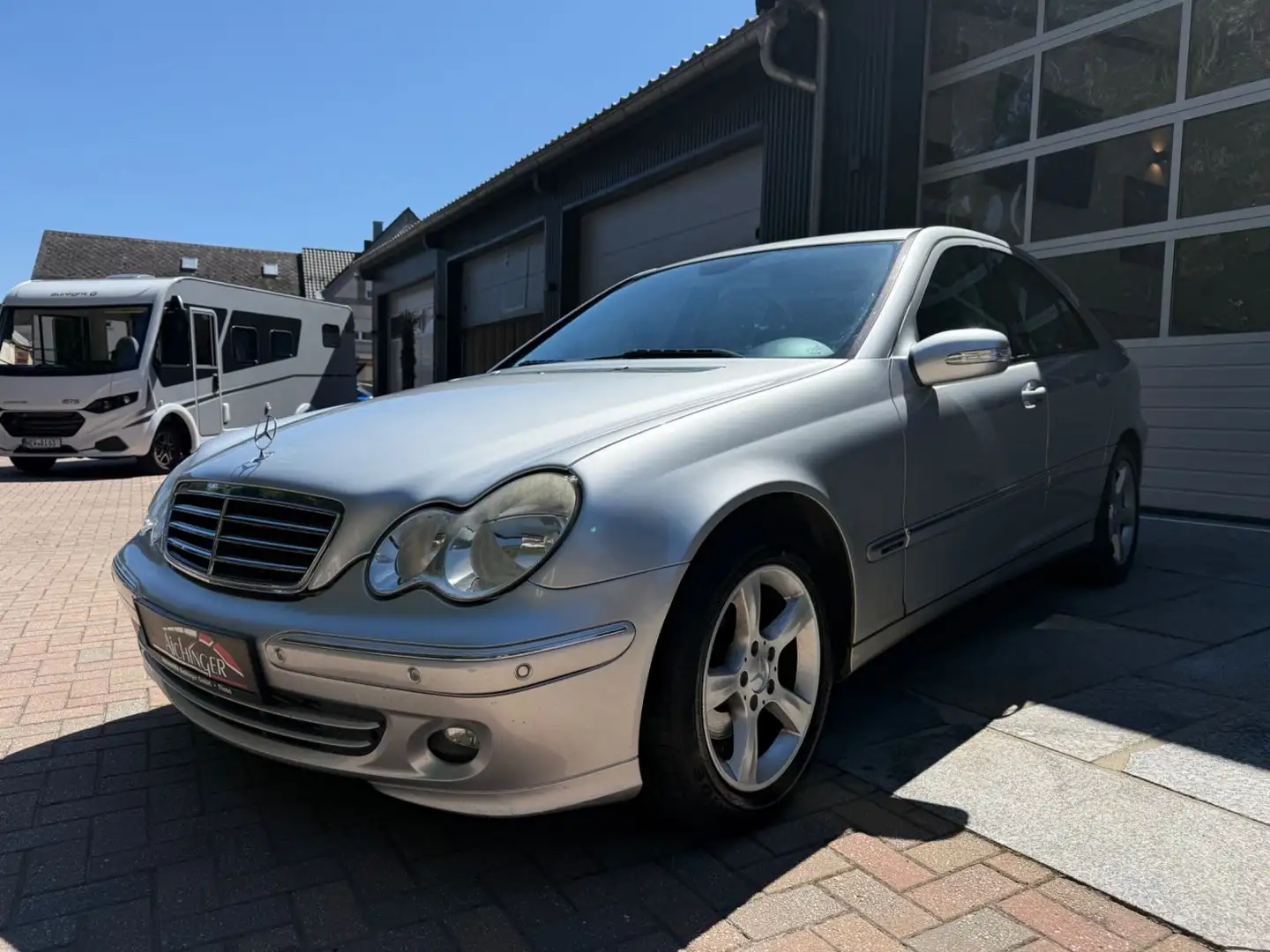 Mercedes-Benz C 220 CDI Comand Teilleder Sitzheizung Silber - 1