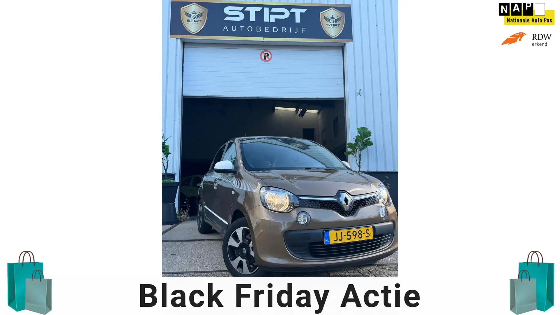 Renault Twingo 1.0|APK|AIRCO|Elek.Ramen|GARANTIE|C.Controle| Bruin - 1