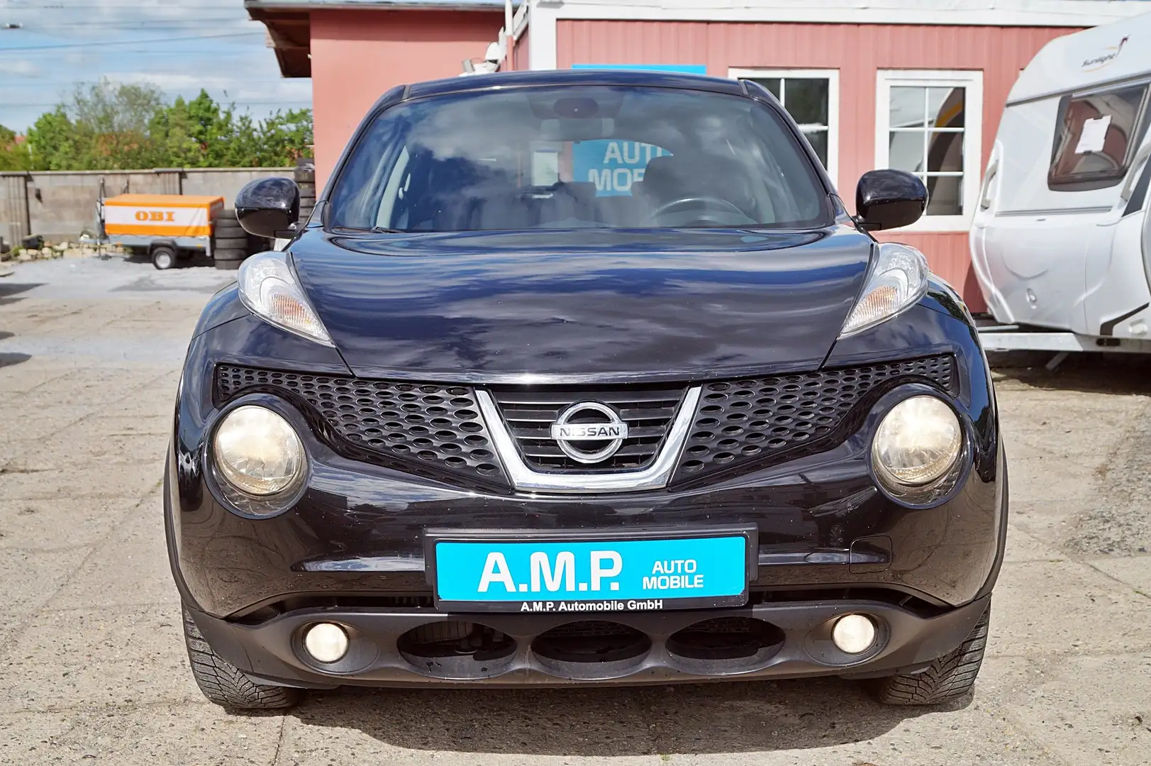 Nissan Juke 1.6 TURBO, SERVICE+BREMSE NEU, Navi, Klimaaut, uvm Black - 2