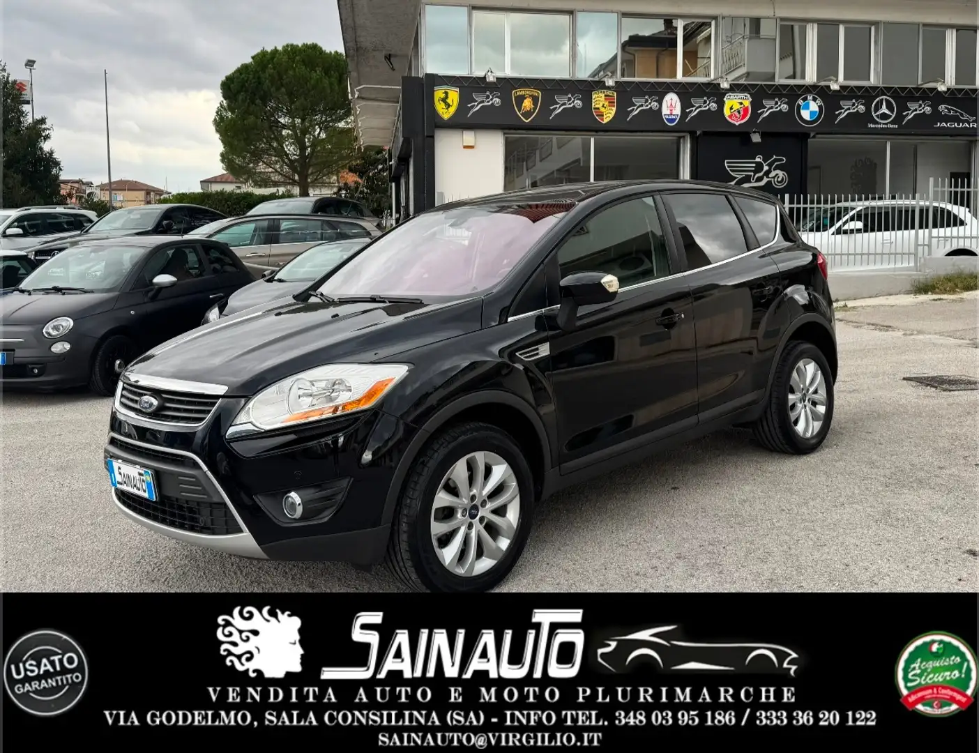 Ford Kuga Kuga 2.0 tdci Titanium 4wd 163cv GARANZIA Schwarz - 1