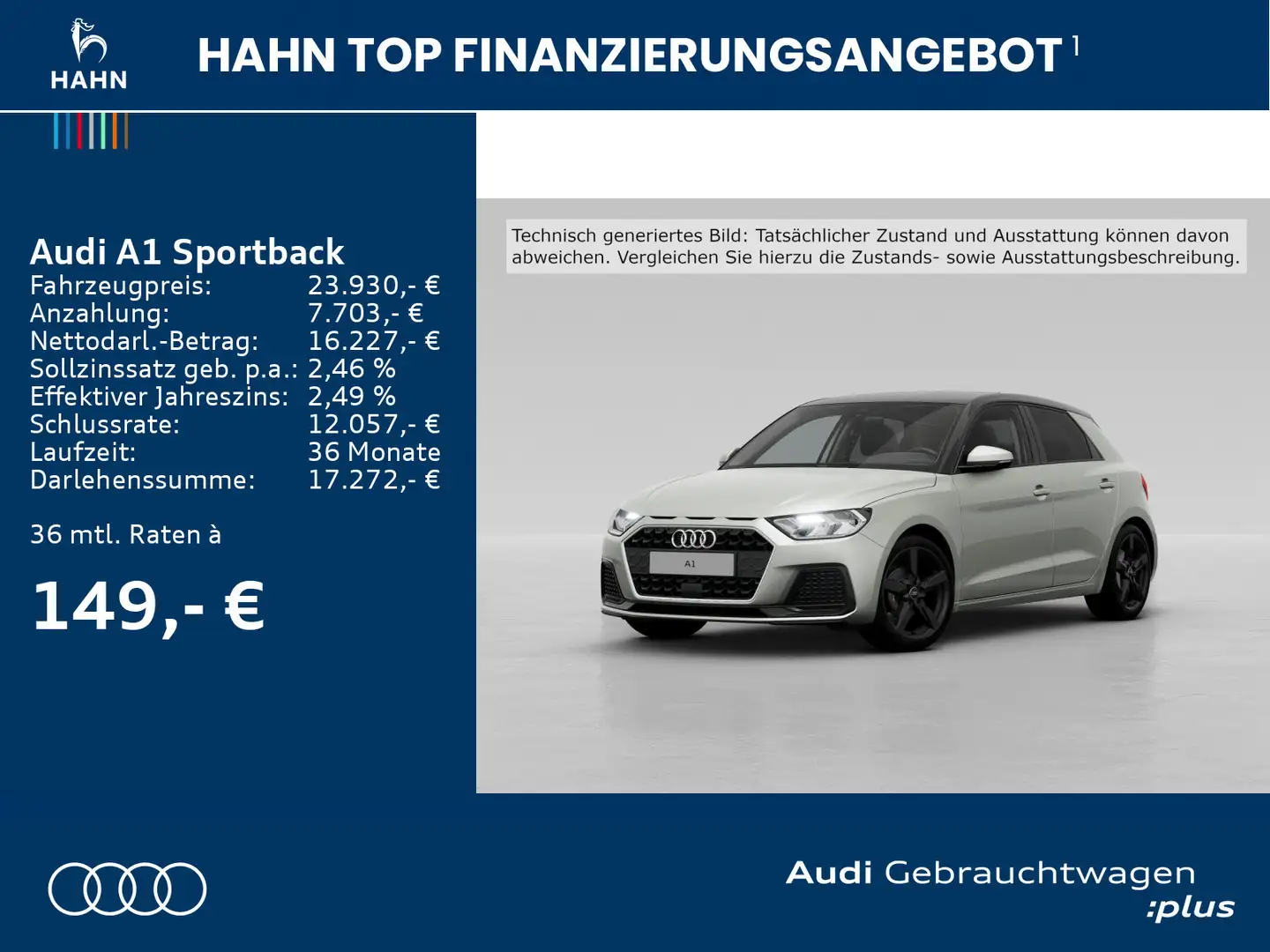 Audi A1 advanced 25TFSI S tronic Virtual Si Silber - 2