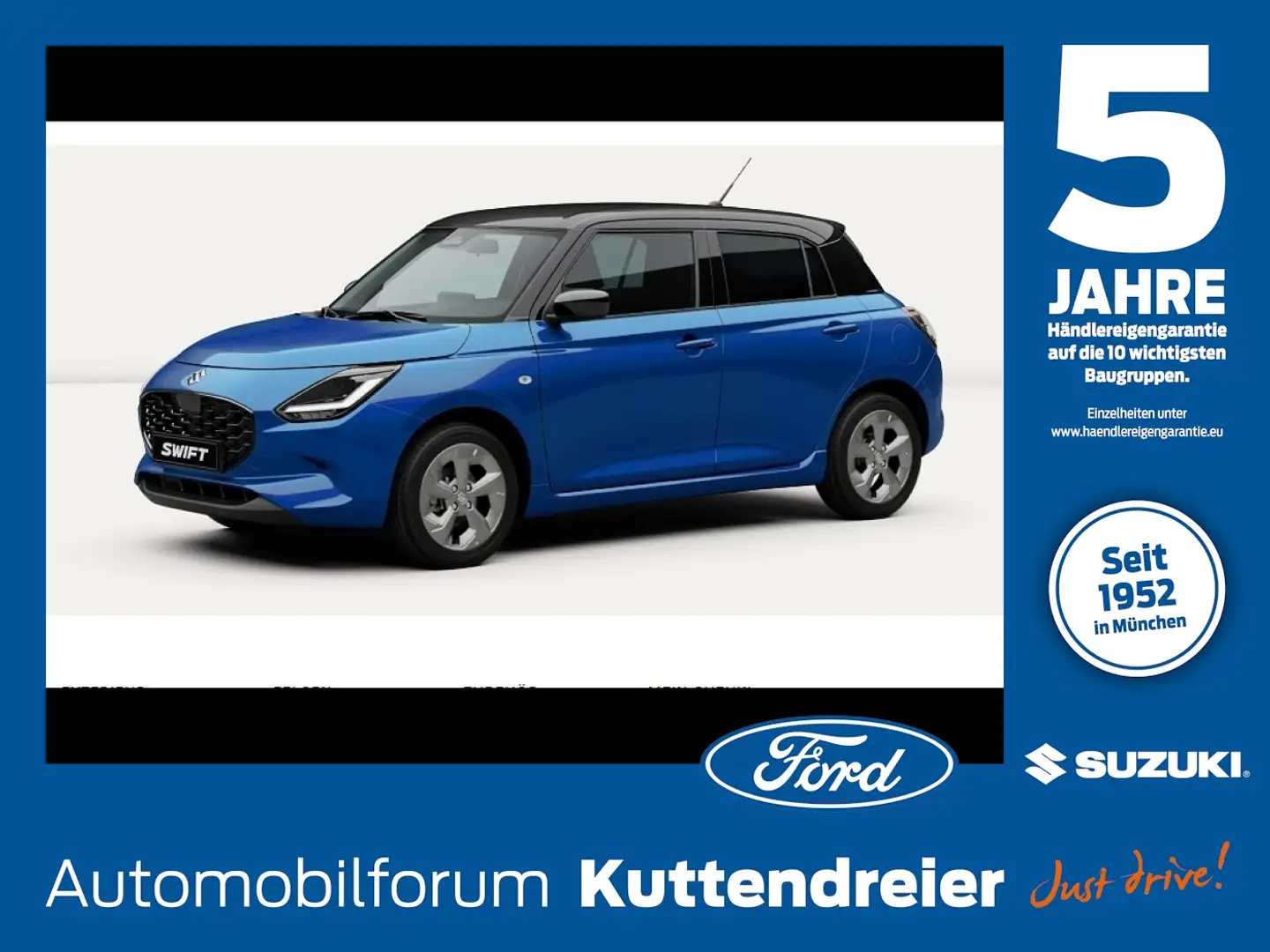Suzuki Swift 1.2 ,61 kW Comfort+ Autm.*PDC*Rückfahkamera Bleu - 1