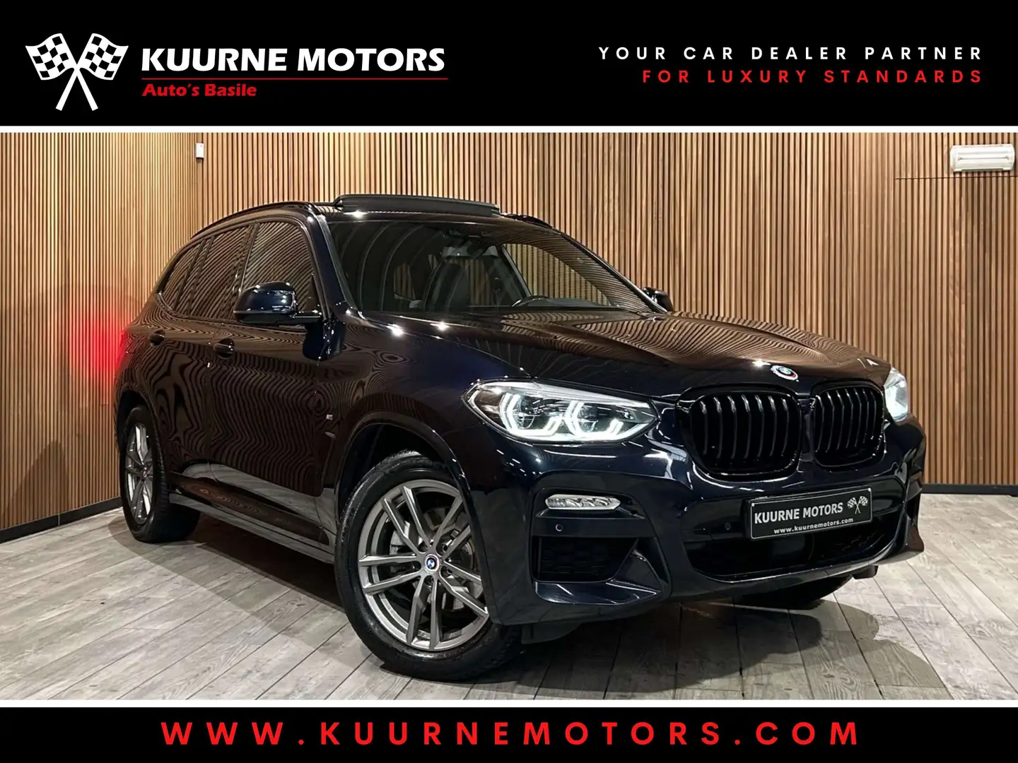 BMW X3 xDrive20dA M Pack Pano/Acc/Led/Gps *1j garantie* Noir - 1