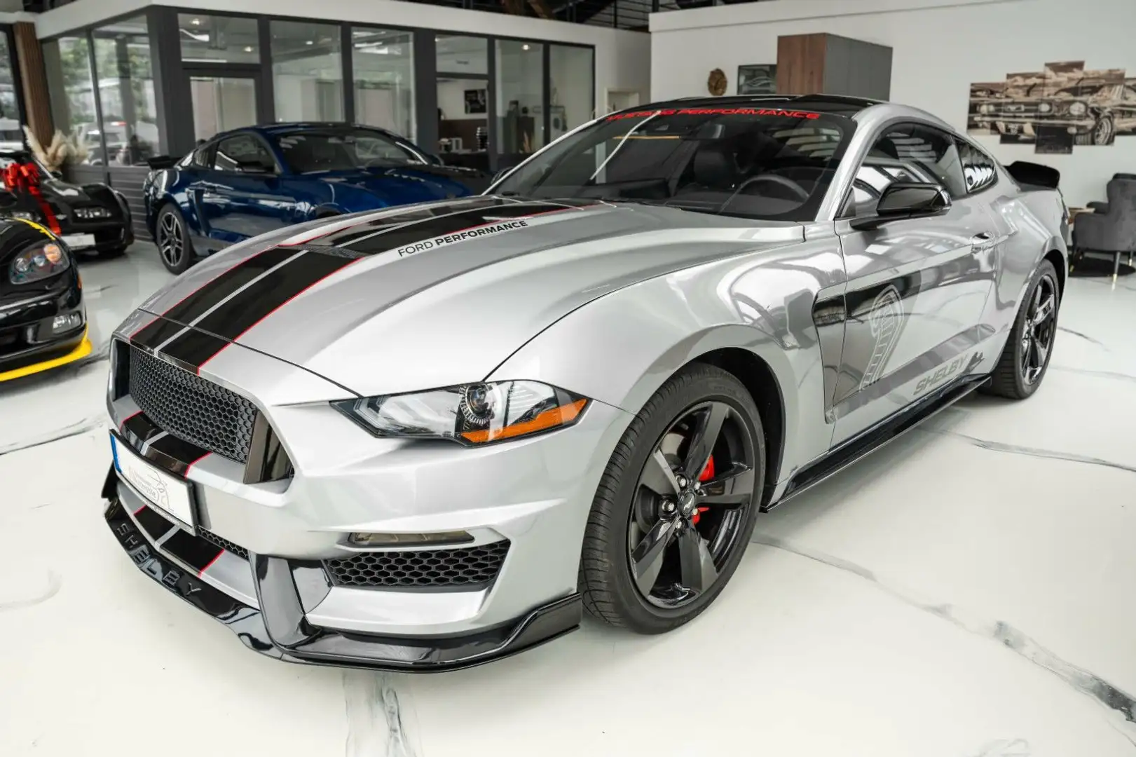 Ford Mustang 2,3 Gt350 SPUR/LED/KAMERA TOP Silber - 1