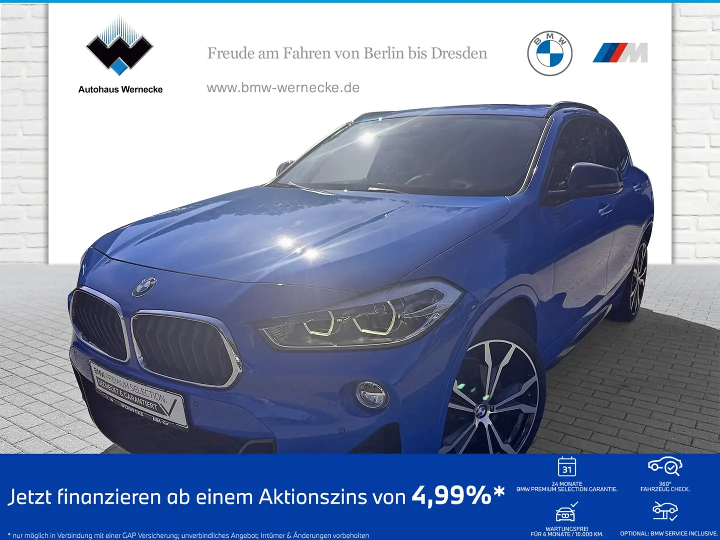 BMW X2 xDrive20d M Sportpaket Head-Up HK HiFi DAB Blauw - 1