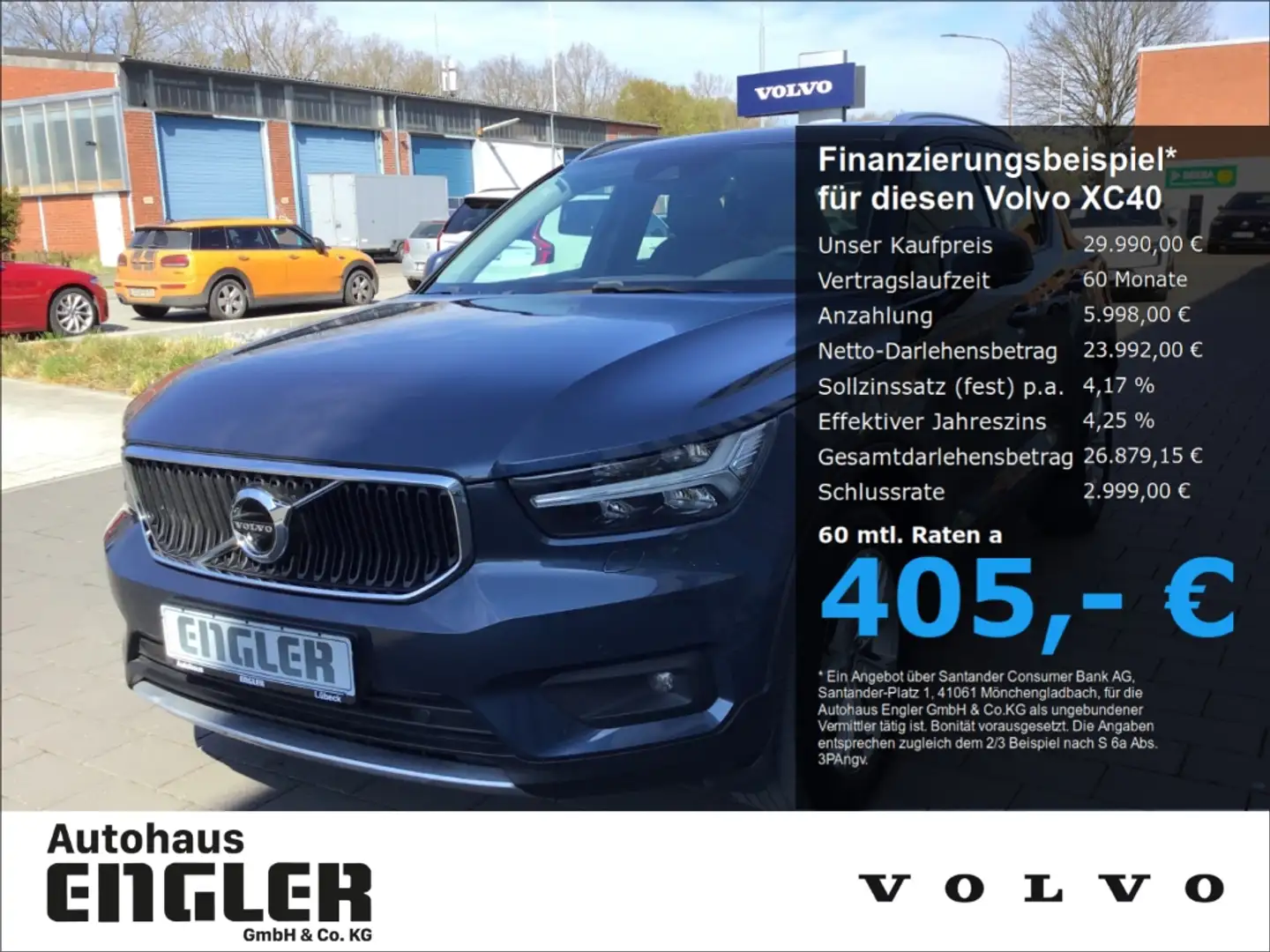 Volvo XC40 T3 Momentum Pro 360° Cam PanoDach AHK Blau - 1
