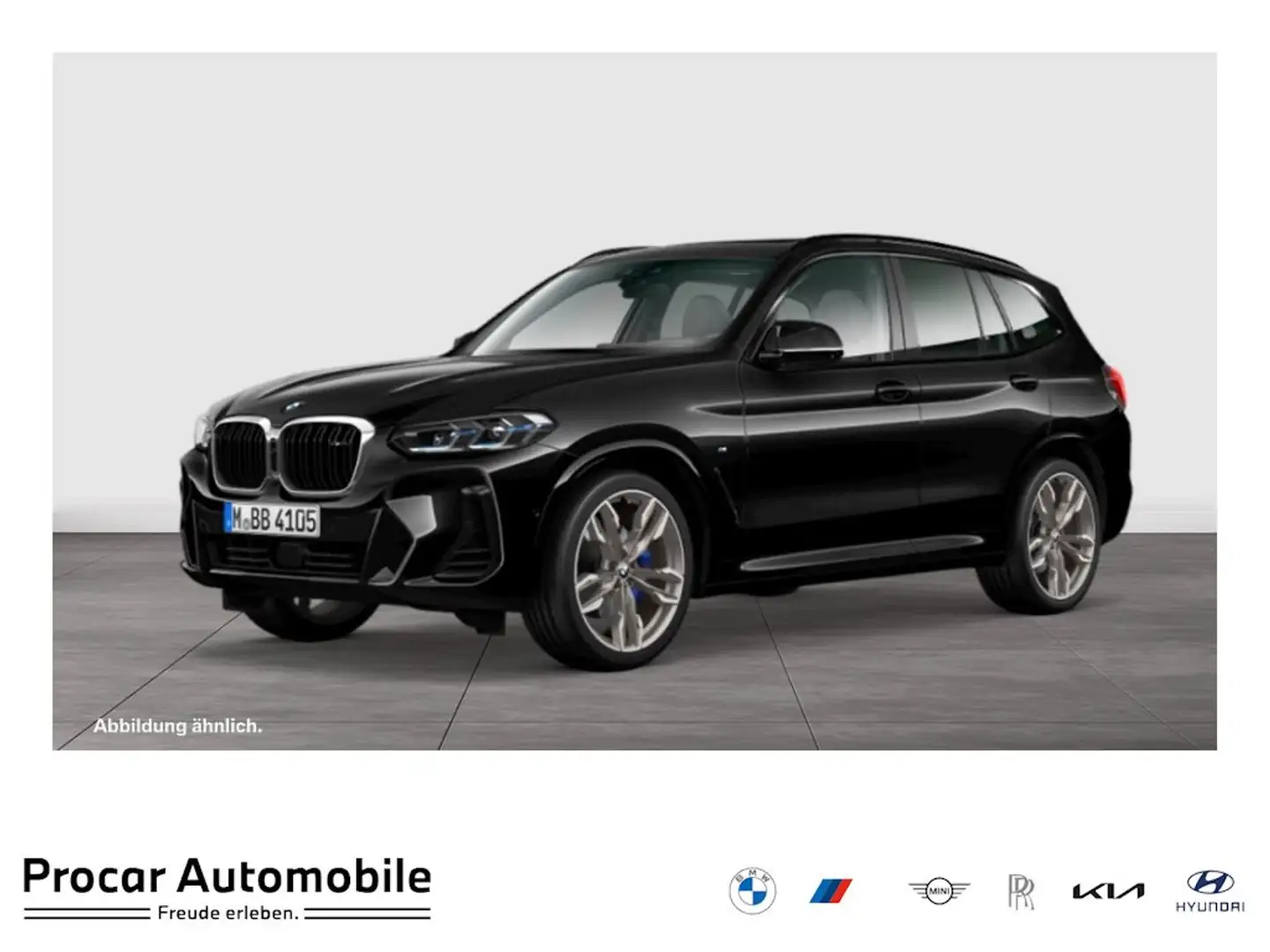 BMW X3 M 40d HUD PANO ACC AHK 360°KAM RFK NAVI LED Schwarz - 1