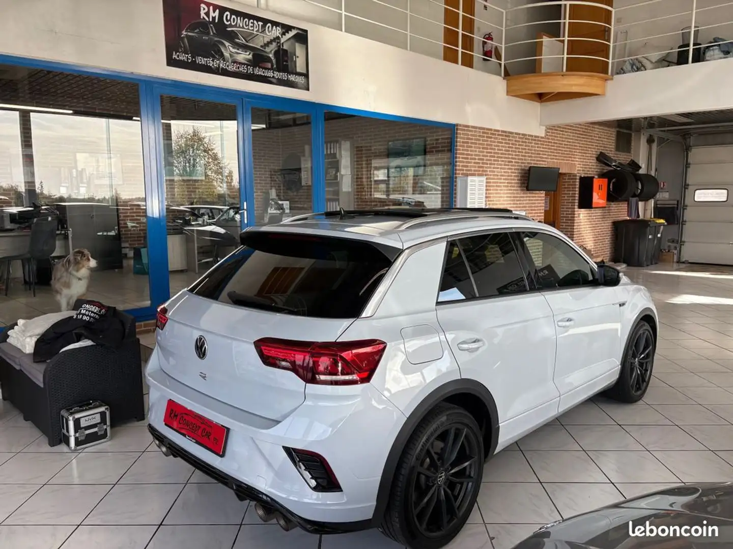 Volkswagen T-Roc 2.0 TSI R 4Motion 300CH DSG-GPS-LED-ACC-DCC-VIRTUAL COCKPIT-TOIT OUV PANORAMIQUE-AKRAPOVIC-WHITE SILVER-CARTE GRISE ET MA Gris - 2