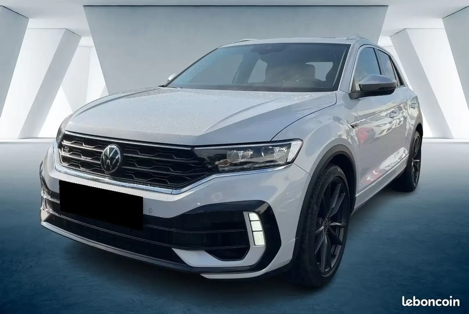 Volkswagen T-Roc 2.0 TSI R 4Motion 300CH DSG-GPS-LED-ACC-DCC-VIRTUAL COCKPIT-TOIT OUVRANT PANORAMIQUE-LIGNE AKRAPOVIC-WHITE SILVER-CARTE G Gris - 1
