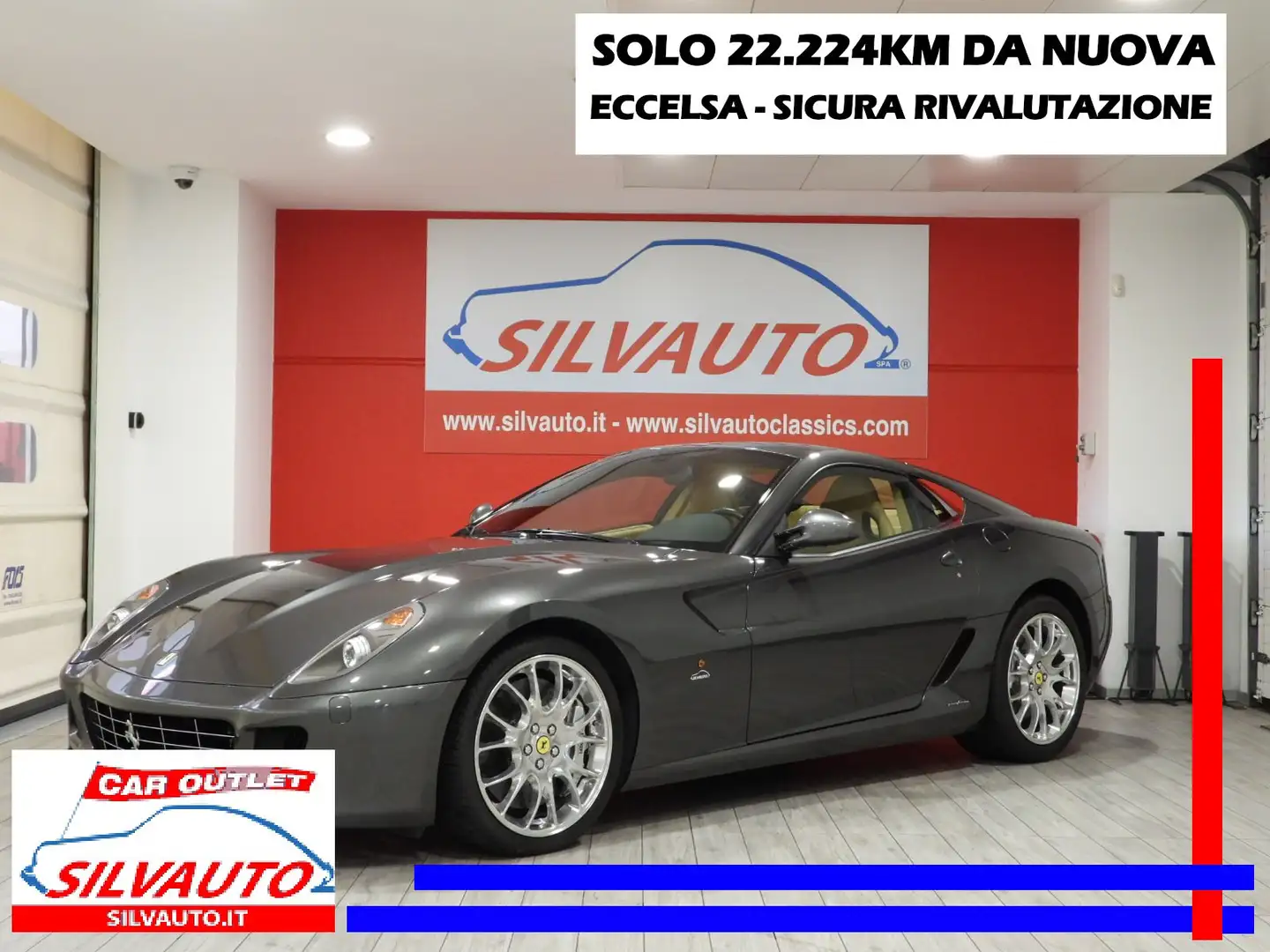 Ferrari 599 GTB FIORANO F1 - SOLAMENTE 22.224KM DA NUOVA(2008) Šedá - 1