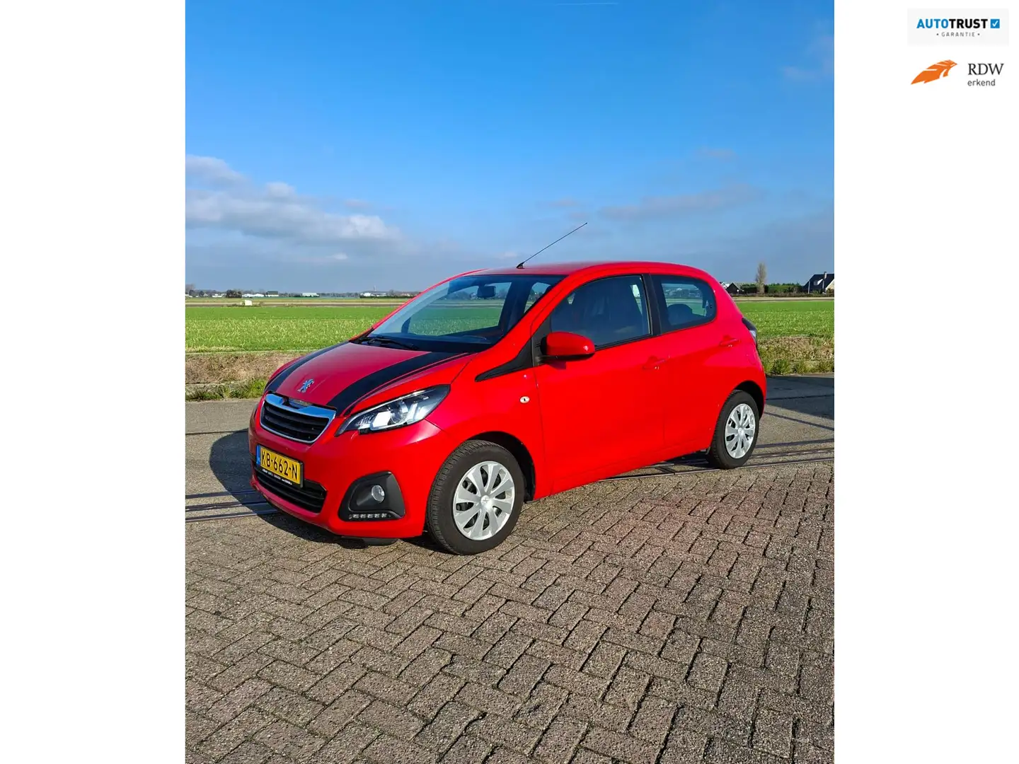 Peugeot 108 1.0 e-VTi Active 5Drs 2016 Airco Rouge - 1