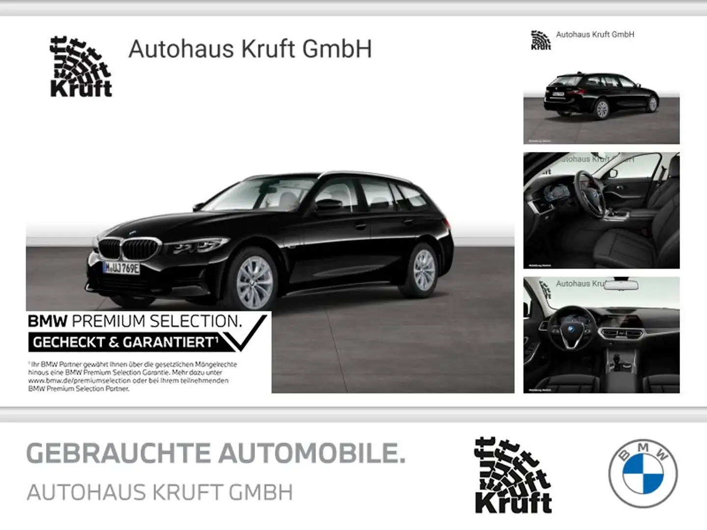 BMW 320 e Touring ADV+LC PROF+PDC+SITZHZ+DAB+LM17 Schwarz - 1