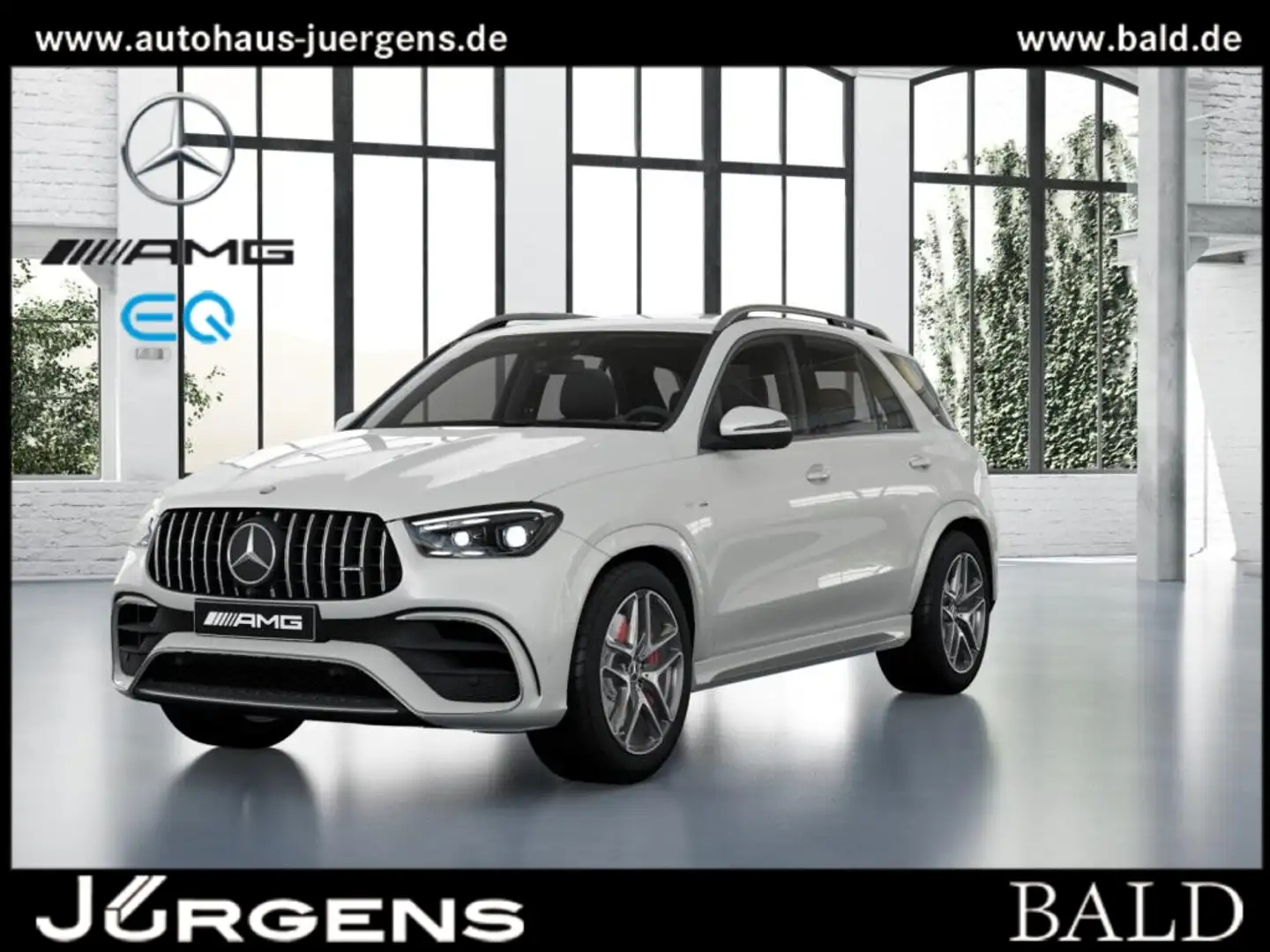 Mercedes-Benz GLE 63 AMG S 4M+ Premium/360/Memo/Burm/MBeam/21" Weiß - 1