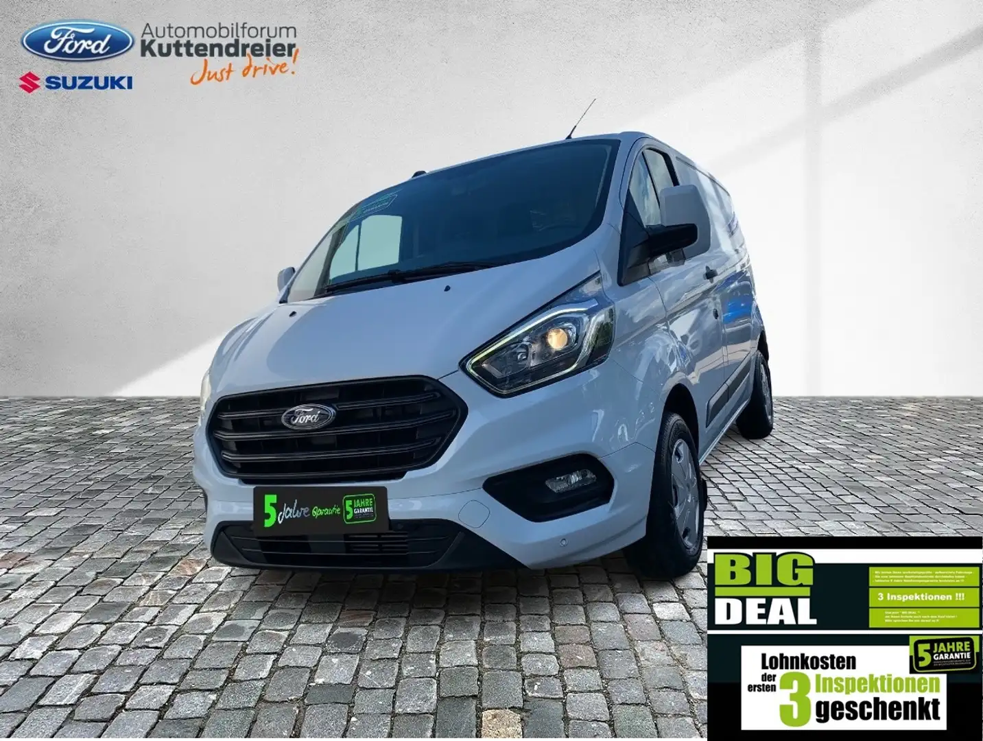 Ford Transit Custom Kasten L1 Trend Klima 2xPDC AHK Weiß - 1