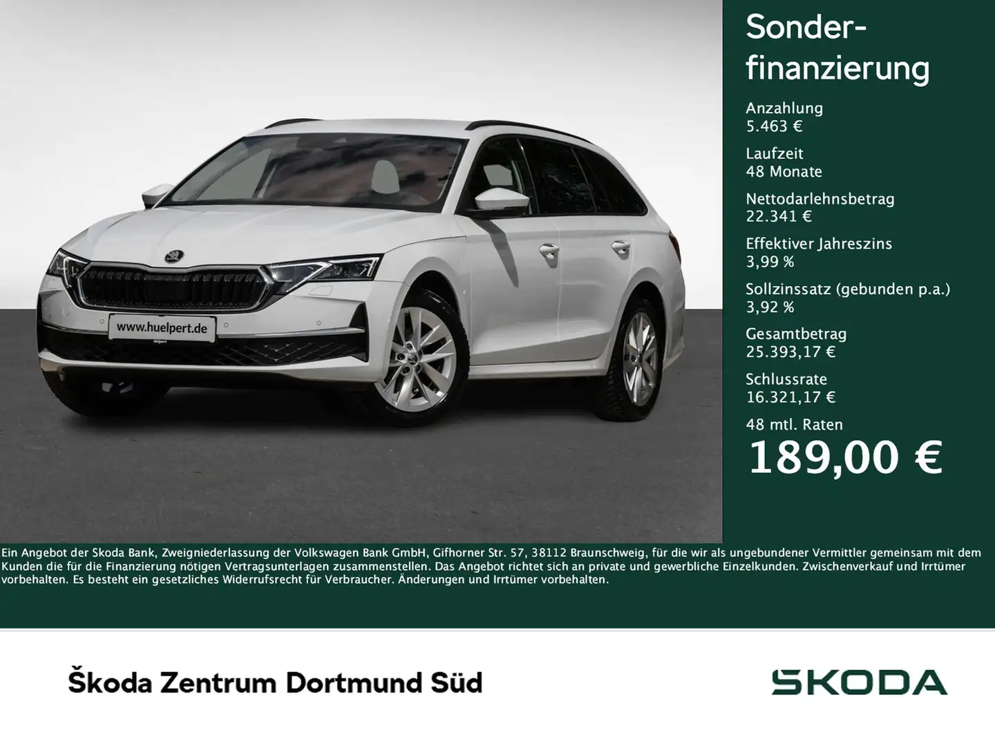 Skoda Octavia Combi 1.5 e-TEC SELECTION CAM ACC NAVI Weiß - 1