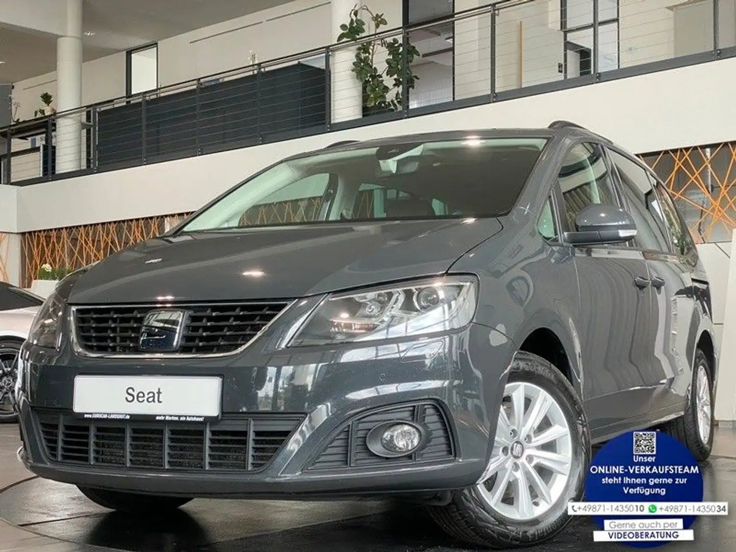 SEAT Alhambra 2.0 TDI Style DSG Xenon AHK Kam ACC 7S Grijs - 1