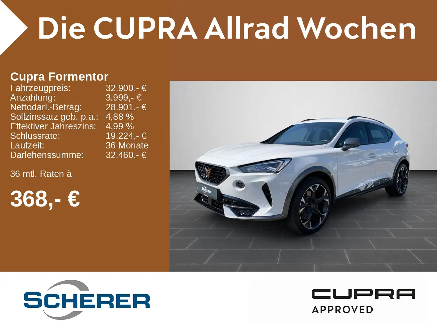 CUPRA Formentor VZ 2.0 TSI DSG 4Drive NAVI VOLL LED RF Weiß - 1